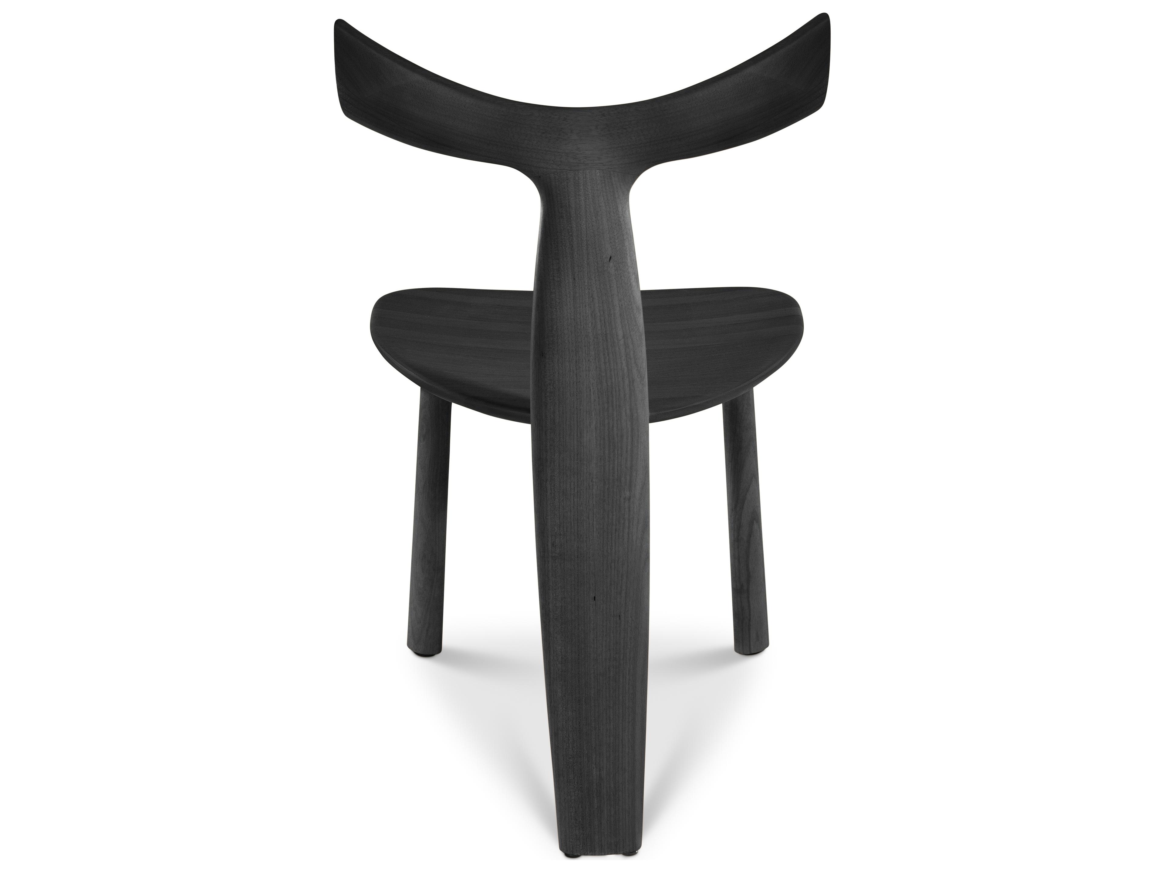 Urbia Modern Brazilian Black Armless Dining Chair