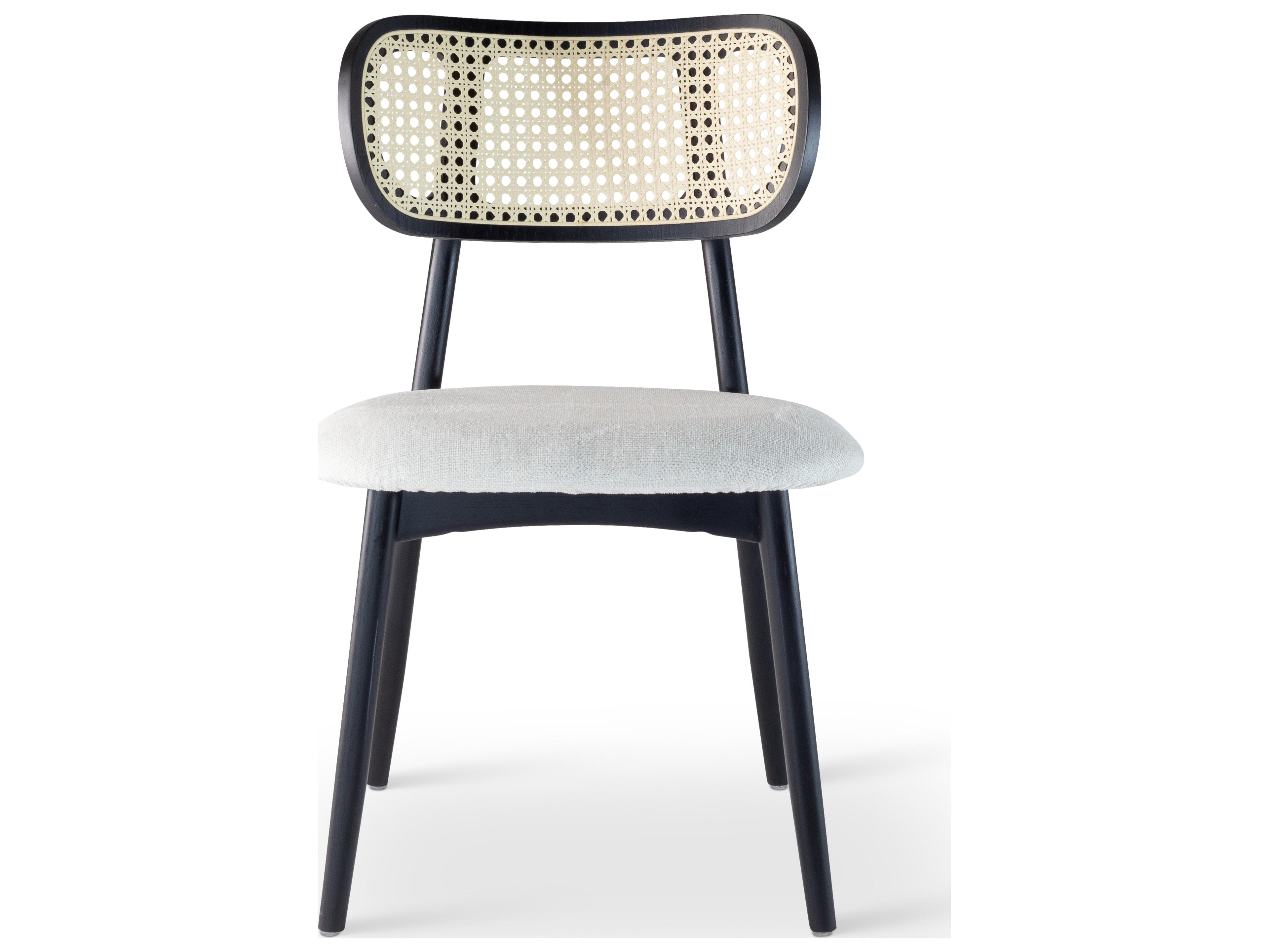 Urbia Modern Brazilian Black Upholstered Armless Dining Chair