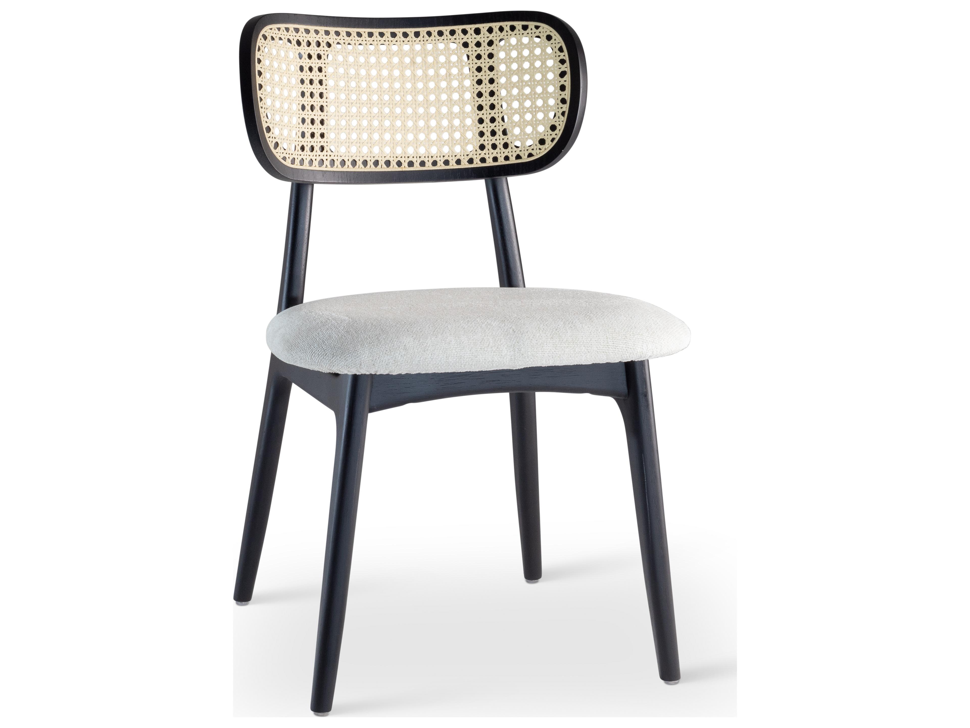 Urbia Modern Brazilian Black Upholstered Armless Dining Chair