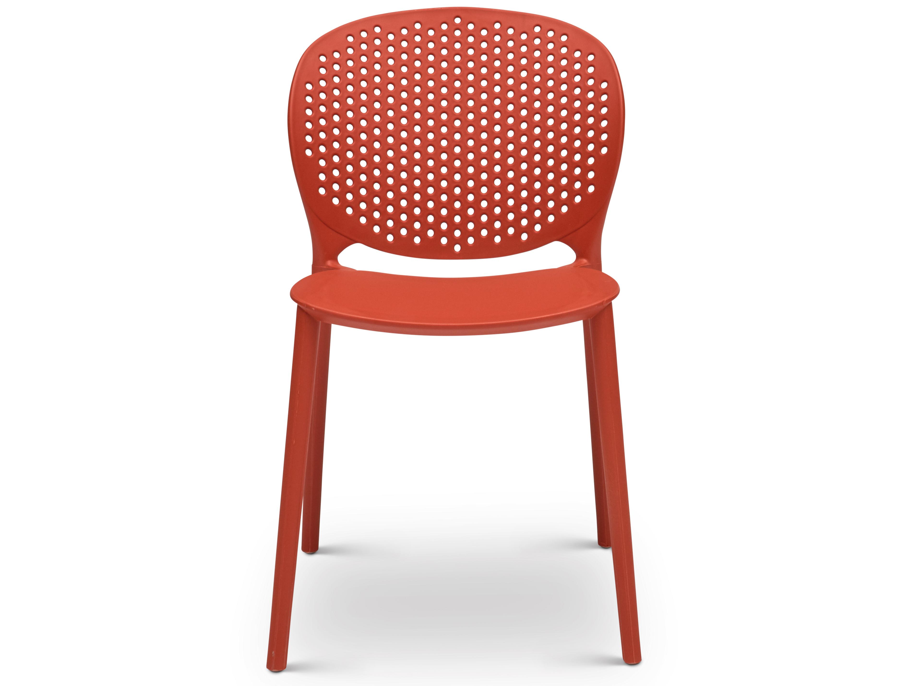 Urbia Metro Bailey Side Chair Set of 4 Dark Orange Seat