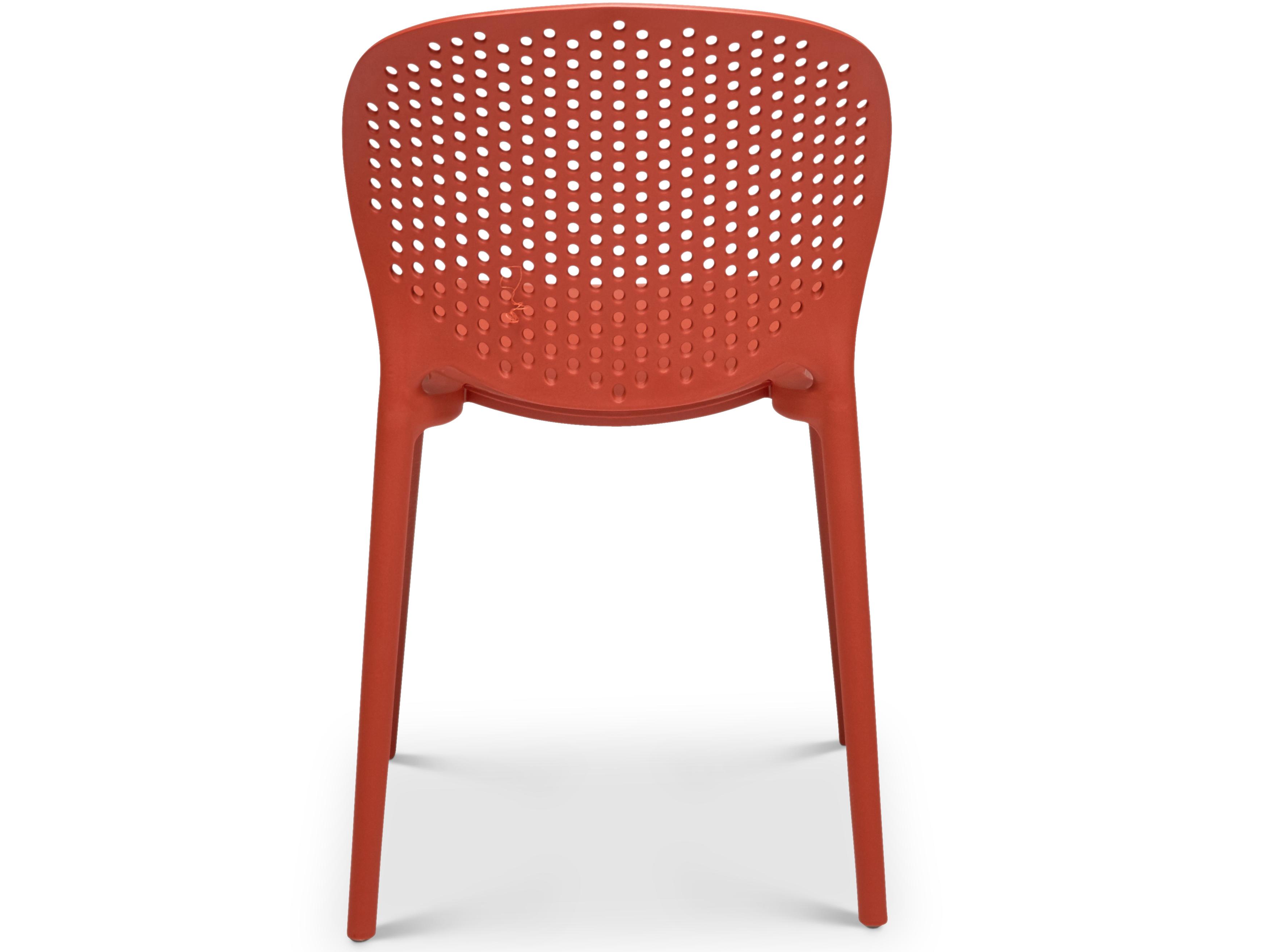 Urbia Metro Bailey Side Chair Set of 4 Dark Orange Seat