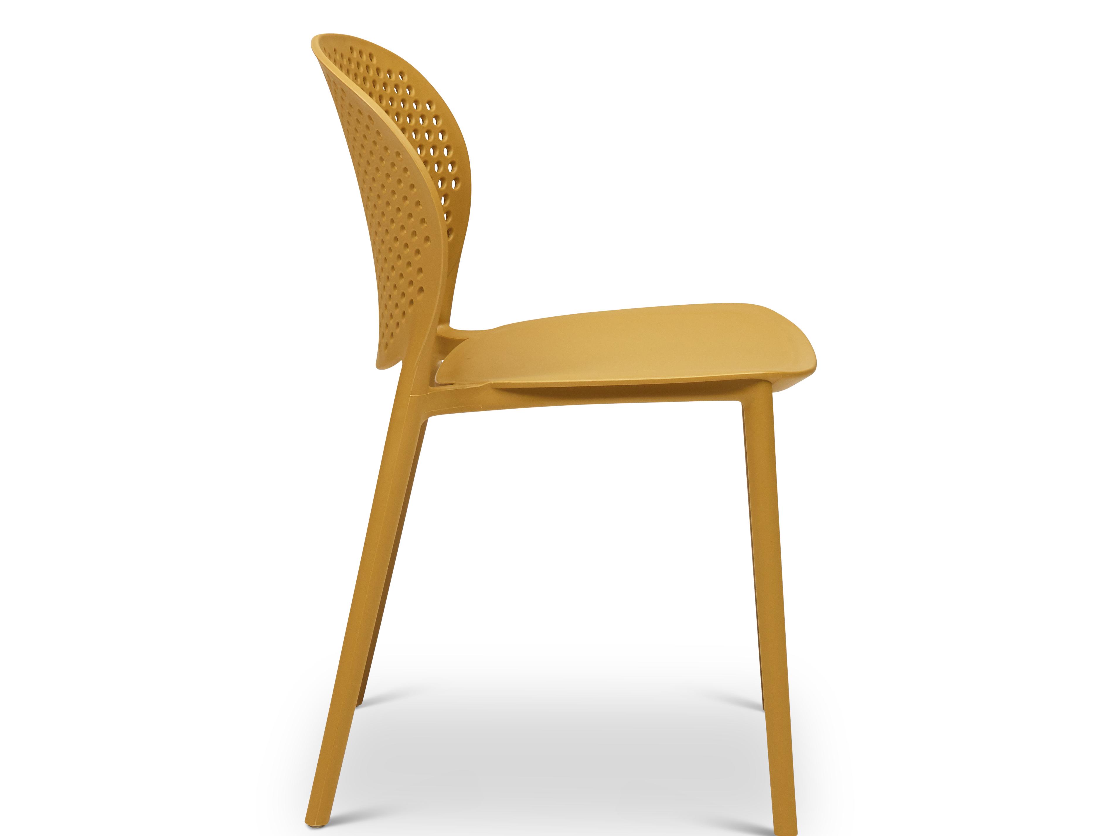 Urbia Metro Bailey Side Chair Set of 4 Ginger Seat