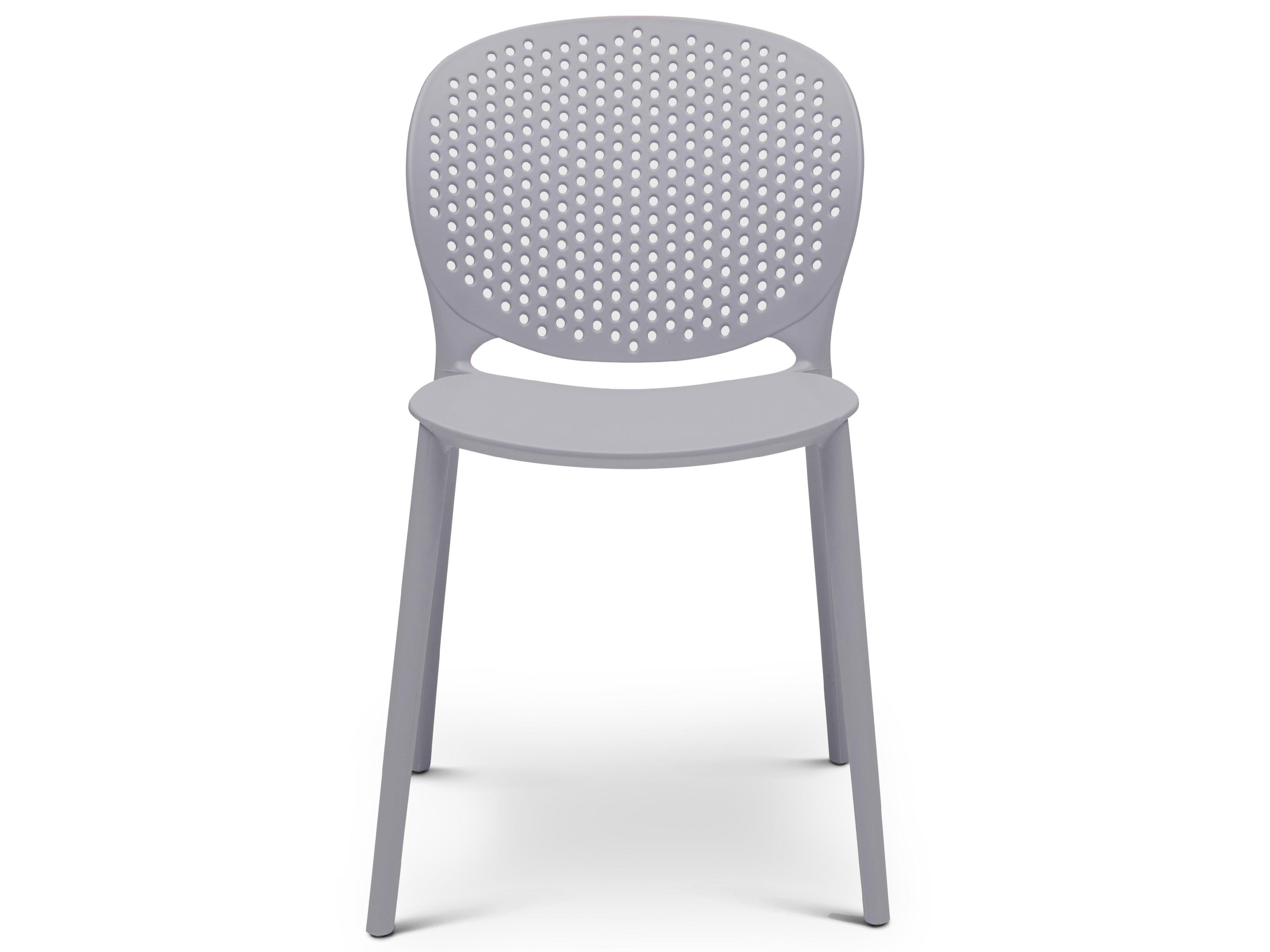 Urbia Metro Bailey Side Chair Set of 4 Light Grey Seat