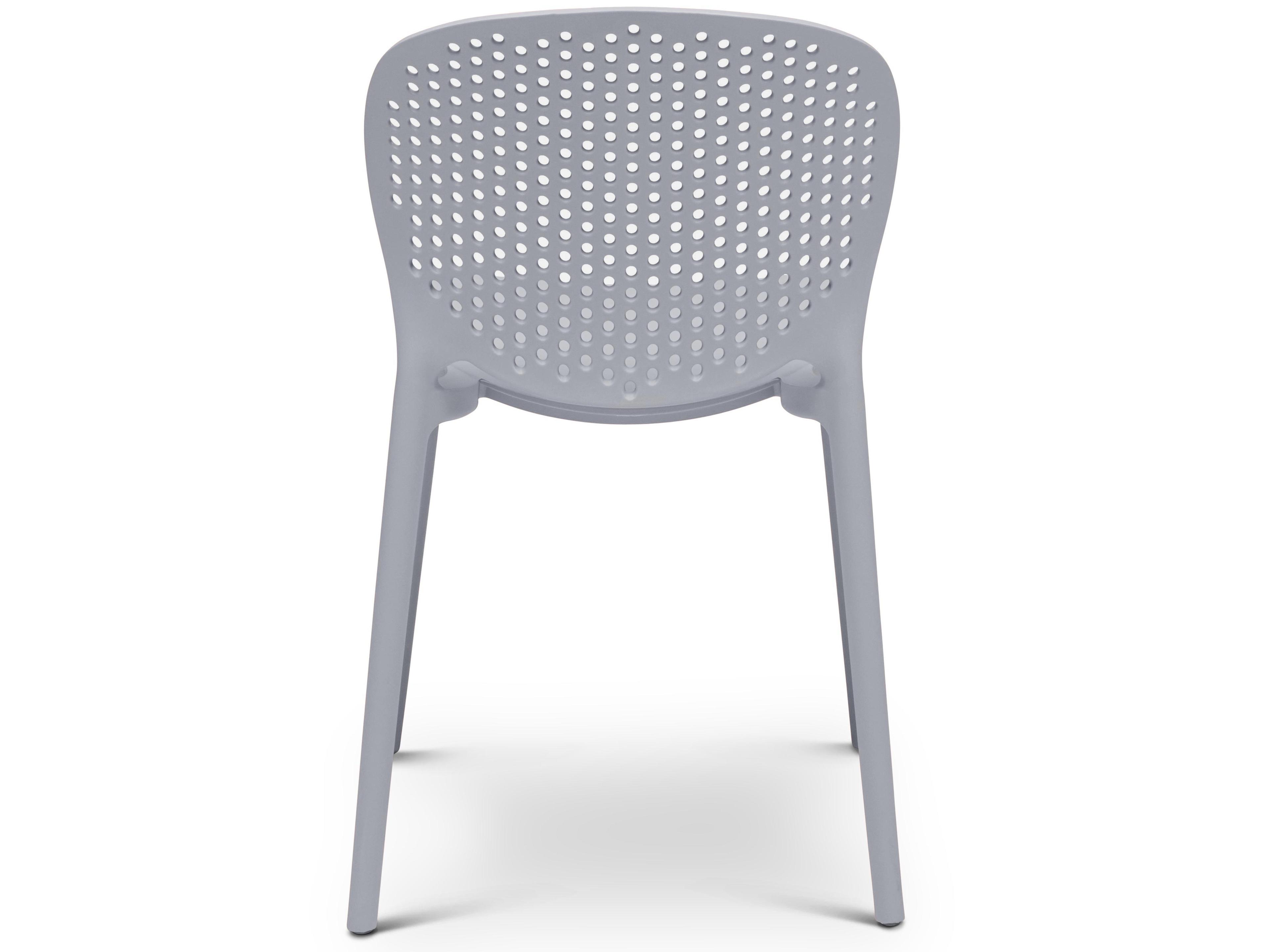 Urbia Metro Bailey Side Chair Set of 4 Light Grey Seat