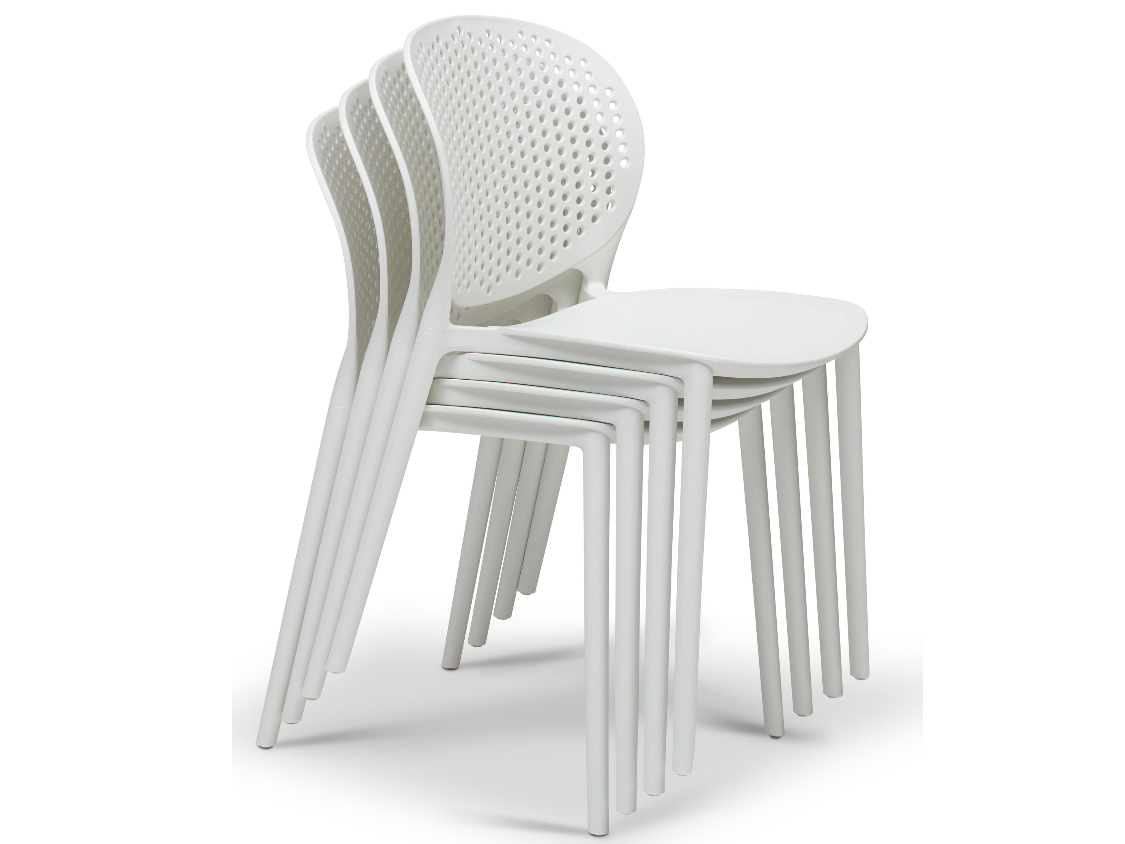 Urbia Metro Bailey Side Chair Set of 4 White Seat