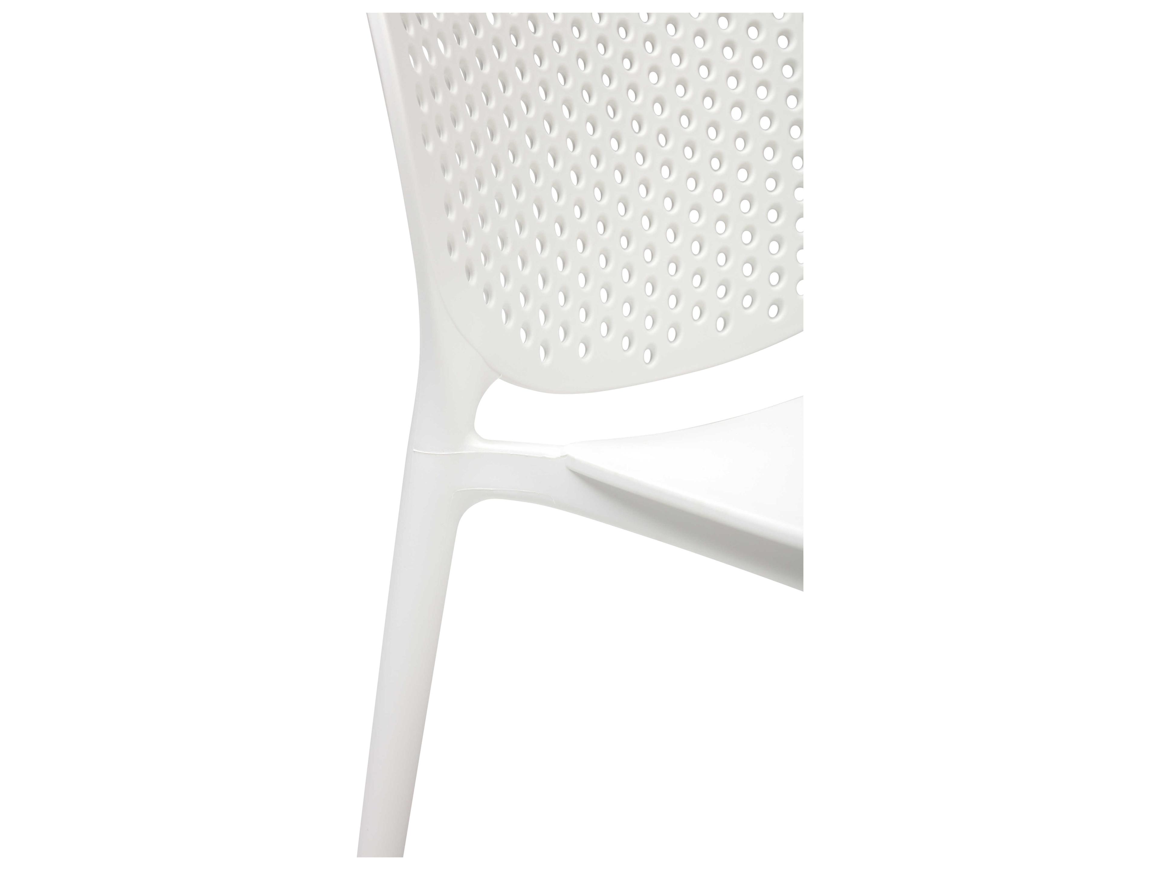 Urbia Bailey White Armless Dining Chair