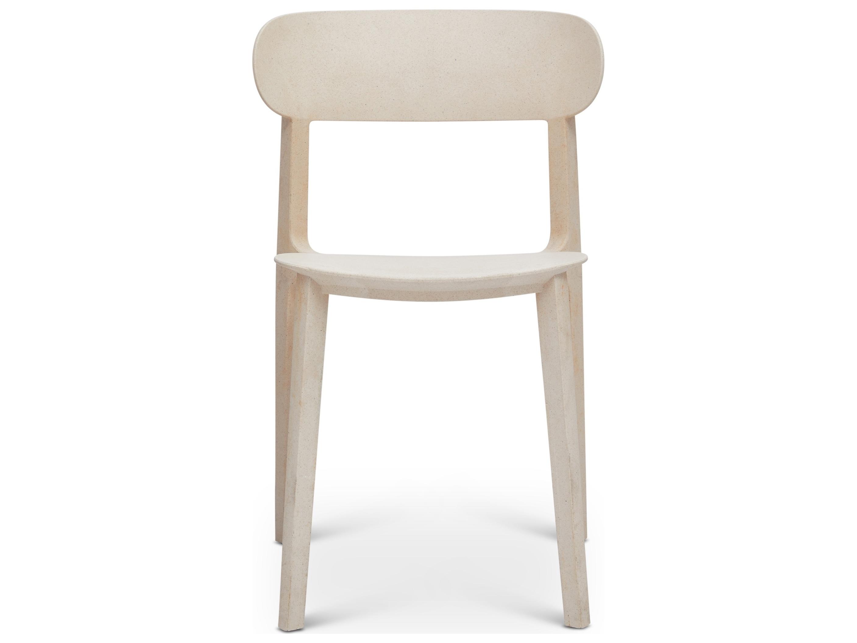 Urbia Metro Spencer Eco-Friendly Outdoor Stacking Chair Set of 4 Beige