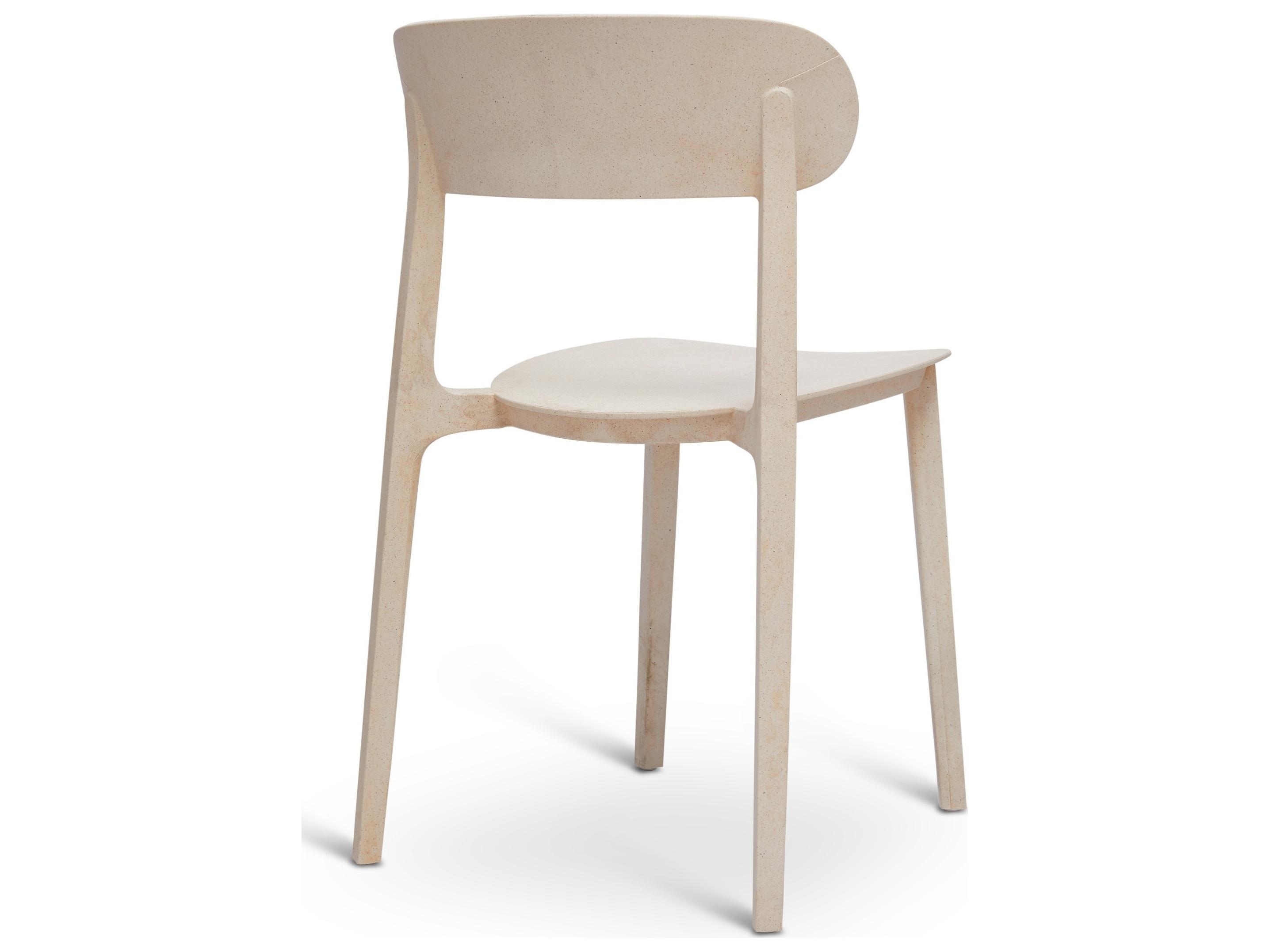 Urbia Metro Spencer Eco-Friendly Outdoor Stacking Chair Set of 4 Beige