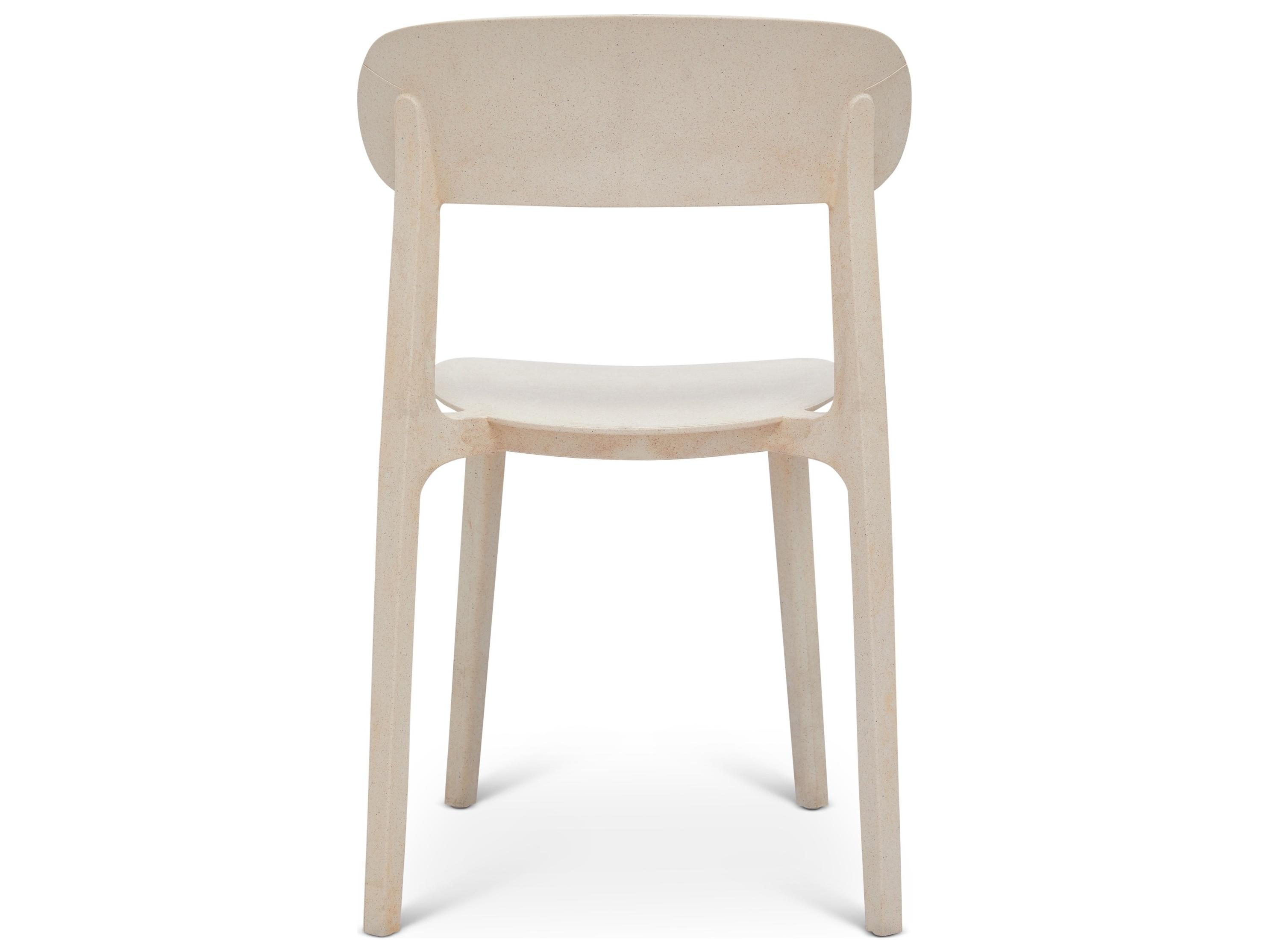 Urbia Metro Spencer Eco-Friendly Outdoor Stacking Chair Set of 4 Beige