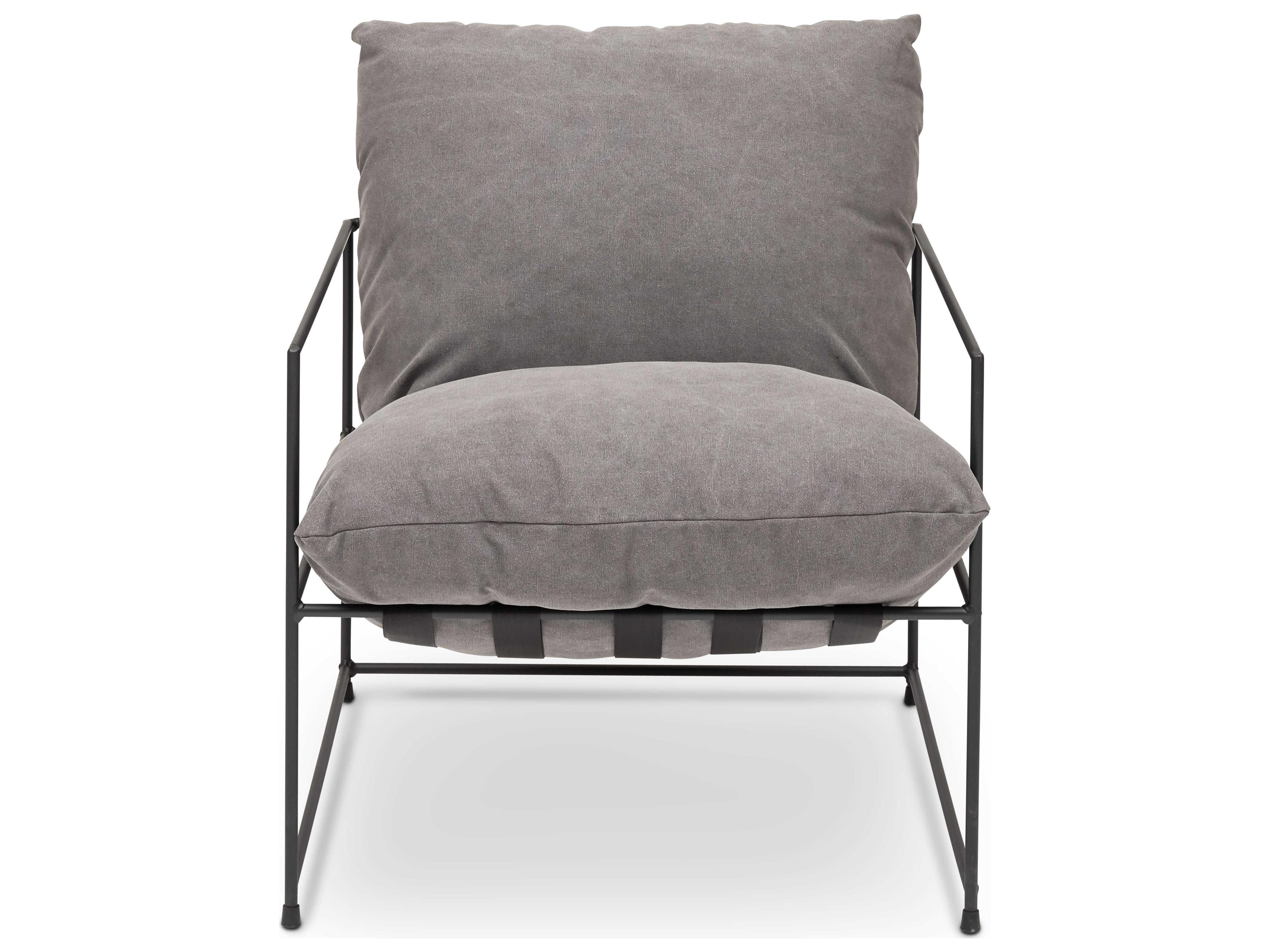 Urbia Metro Gray Fabric Accent Chair
