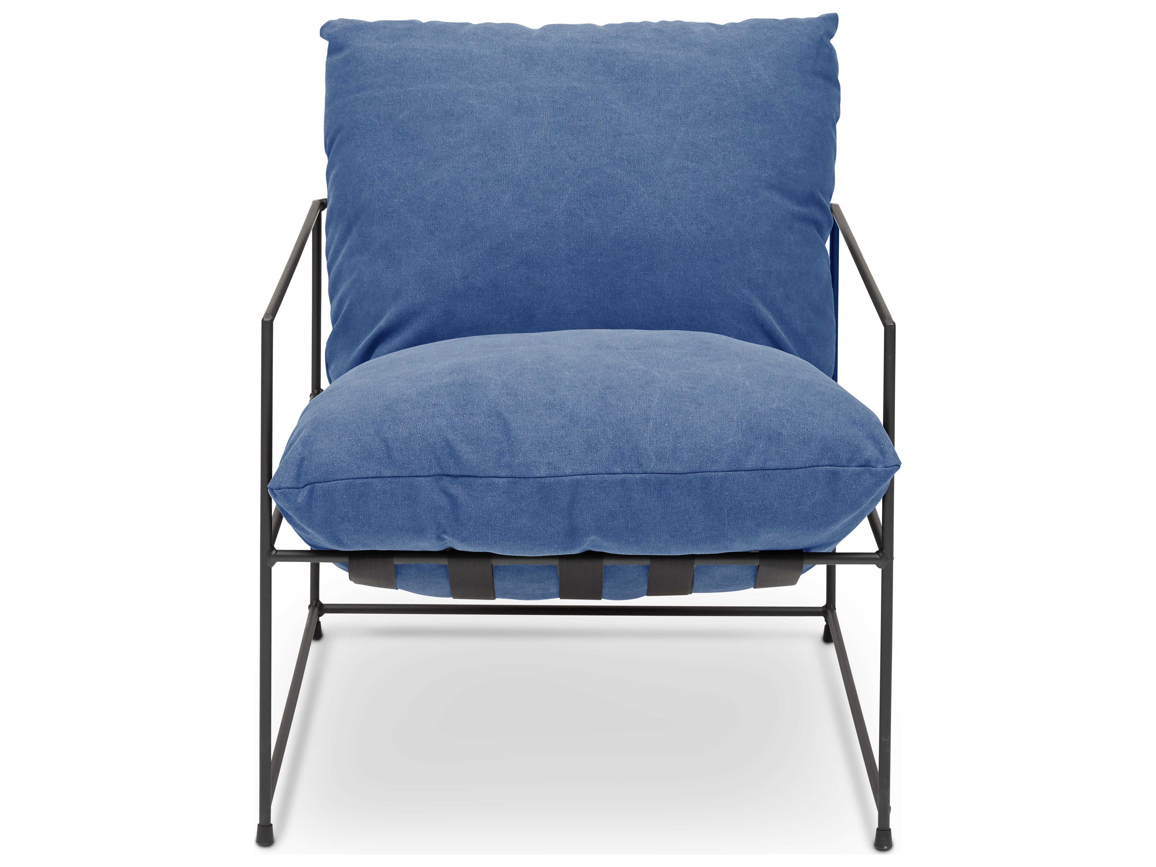Urbia Metro Blue Fabric Accent Chair