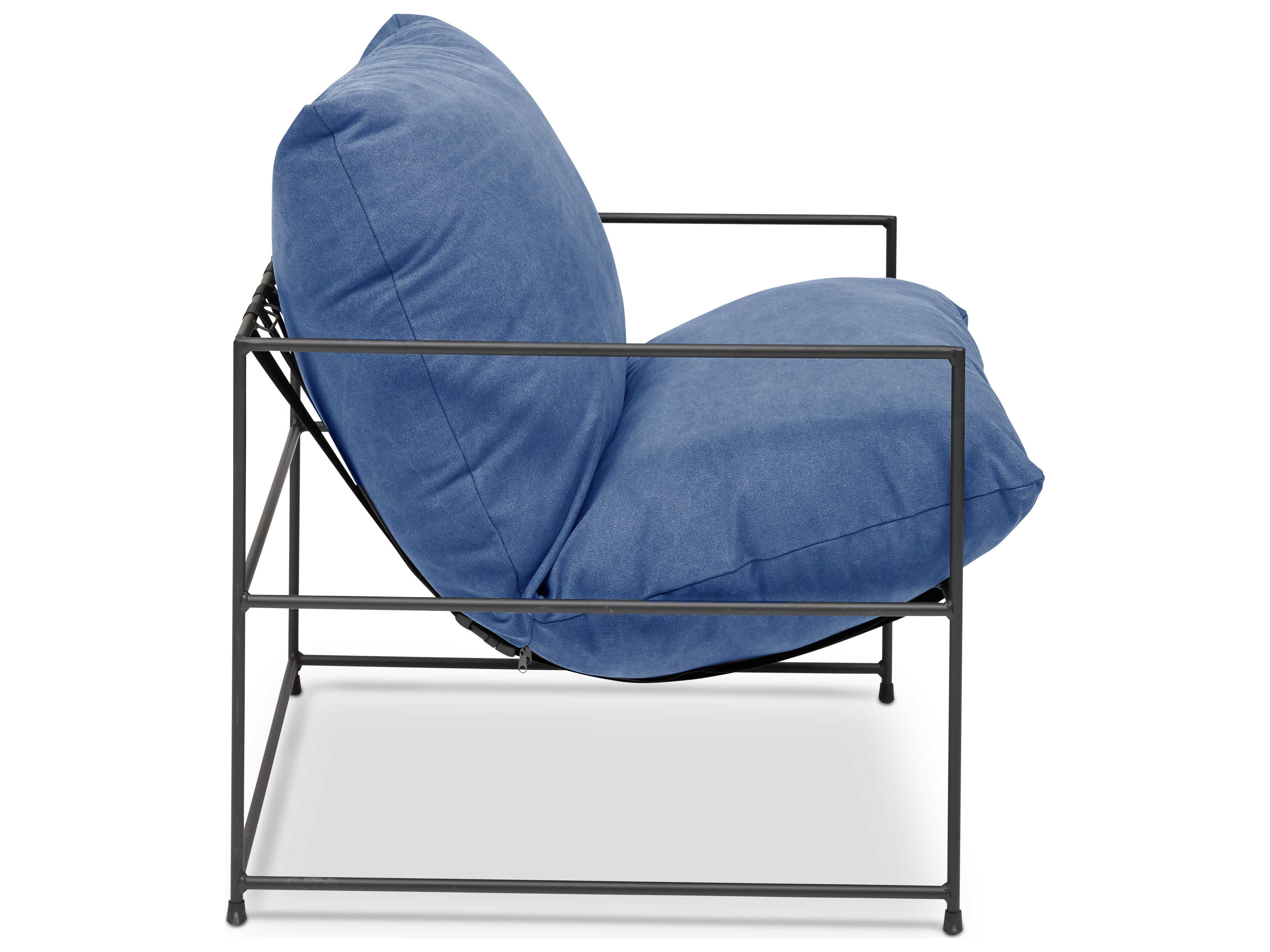 Urbia Metro Blue Fabric Accent Chair