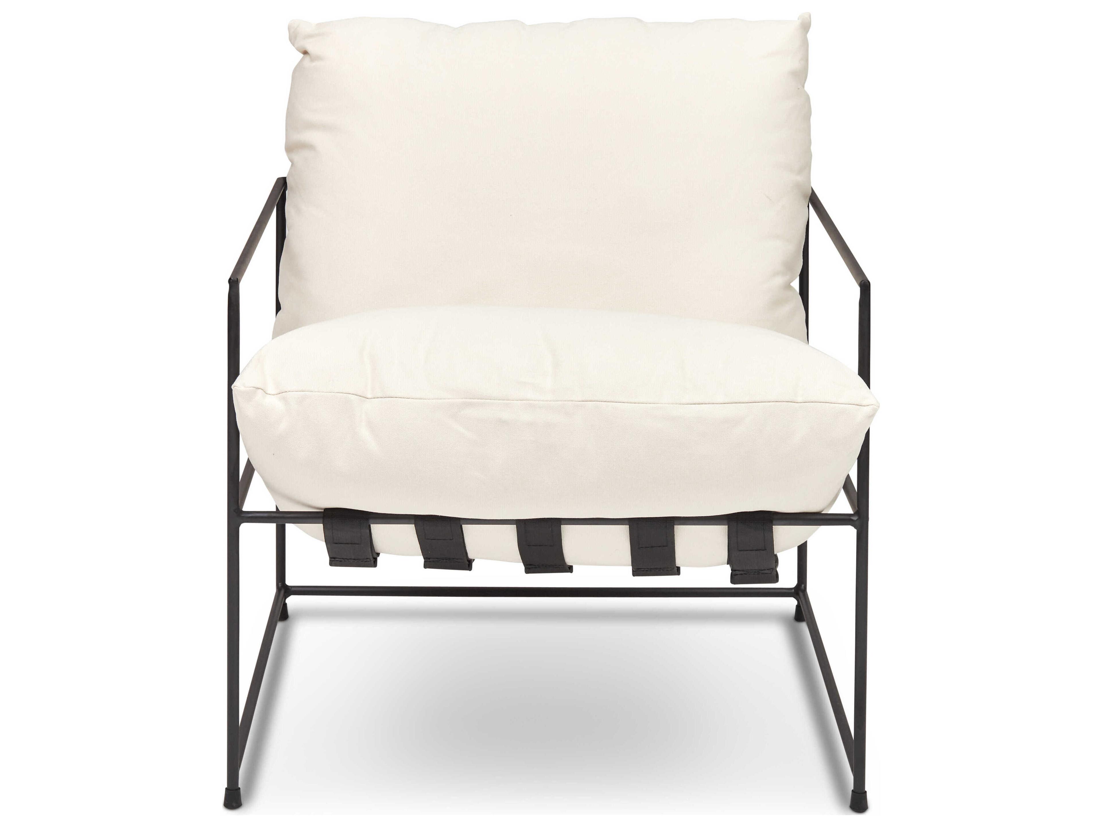 Urbia Metro White Fabric Accent Chair