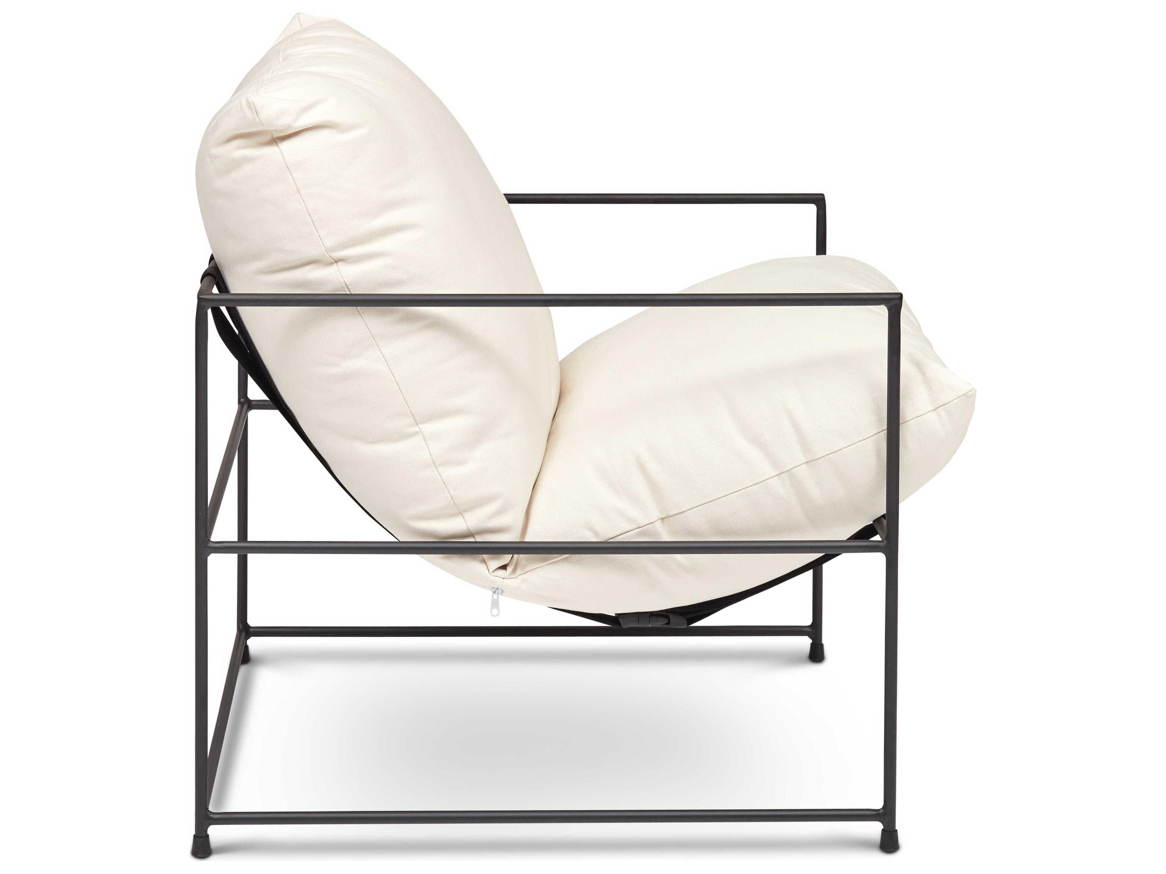 Urbia Metro White Fabric Accent Chair