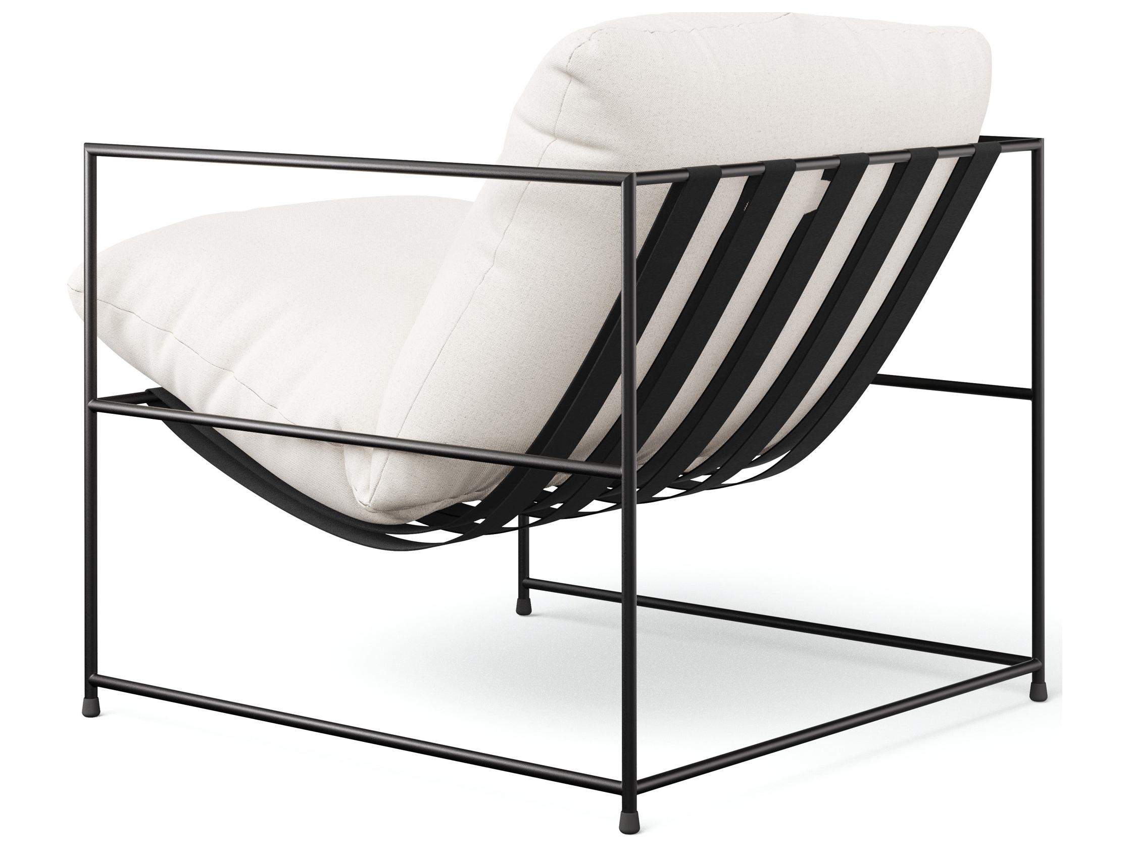 Urbia Metro White Fabric Accent Chair