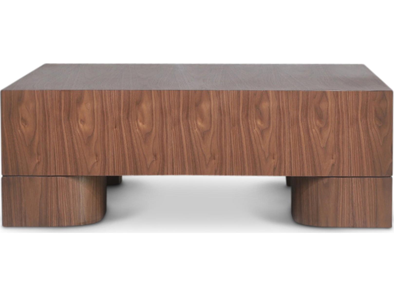 Urbia Eka Square Wood Walnut Coffee Table
