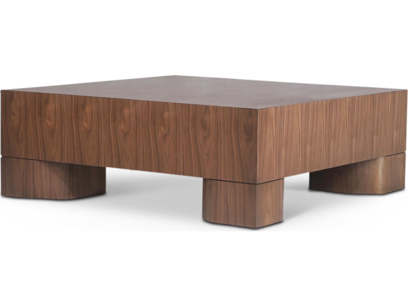 Urbia Eka Square Wood Walnut Coffee Table