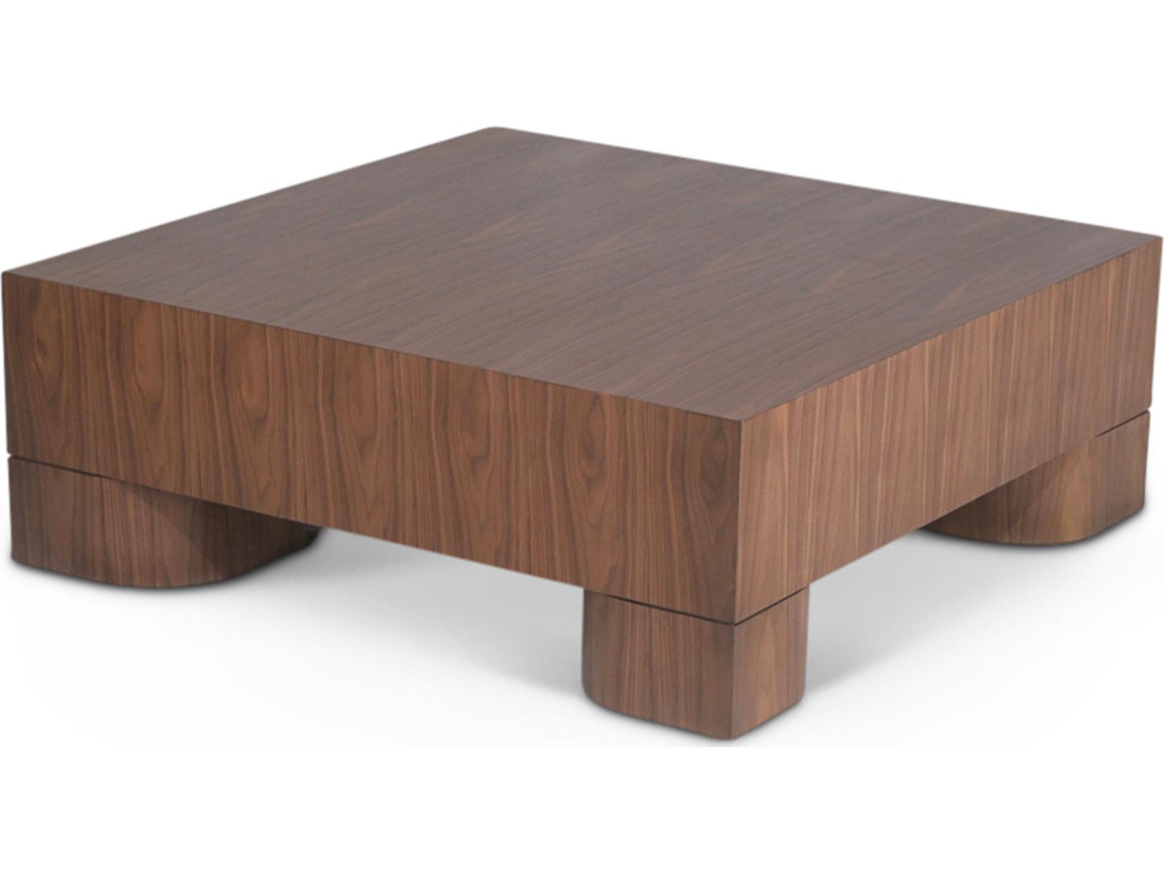 Urbia Eka Square Wood Walnut Coffee Table