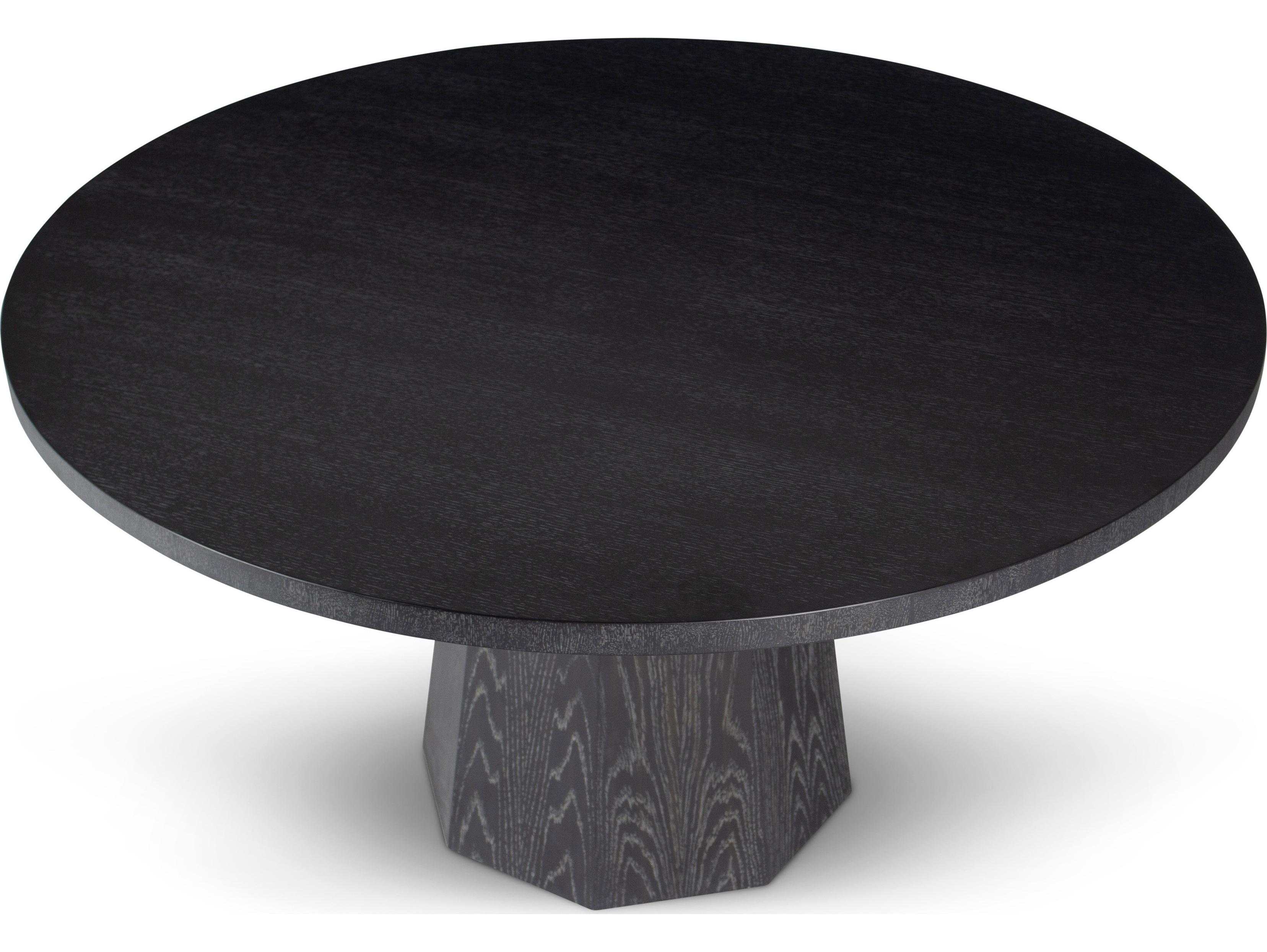 Urbia Ie Series Round Wood Charcoal Dining Table
