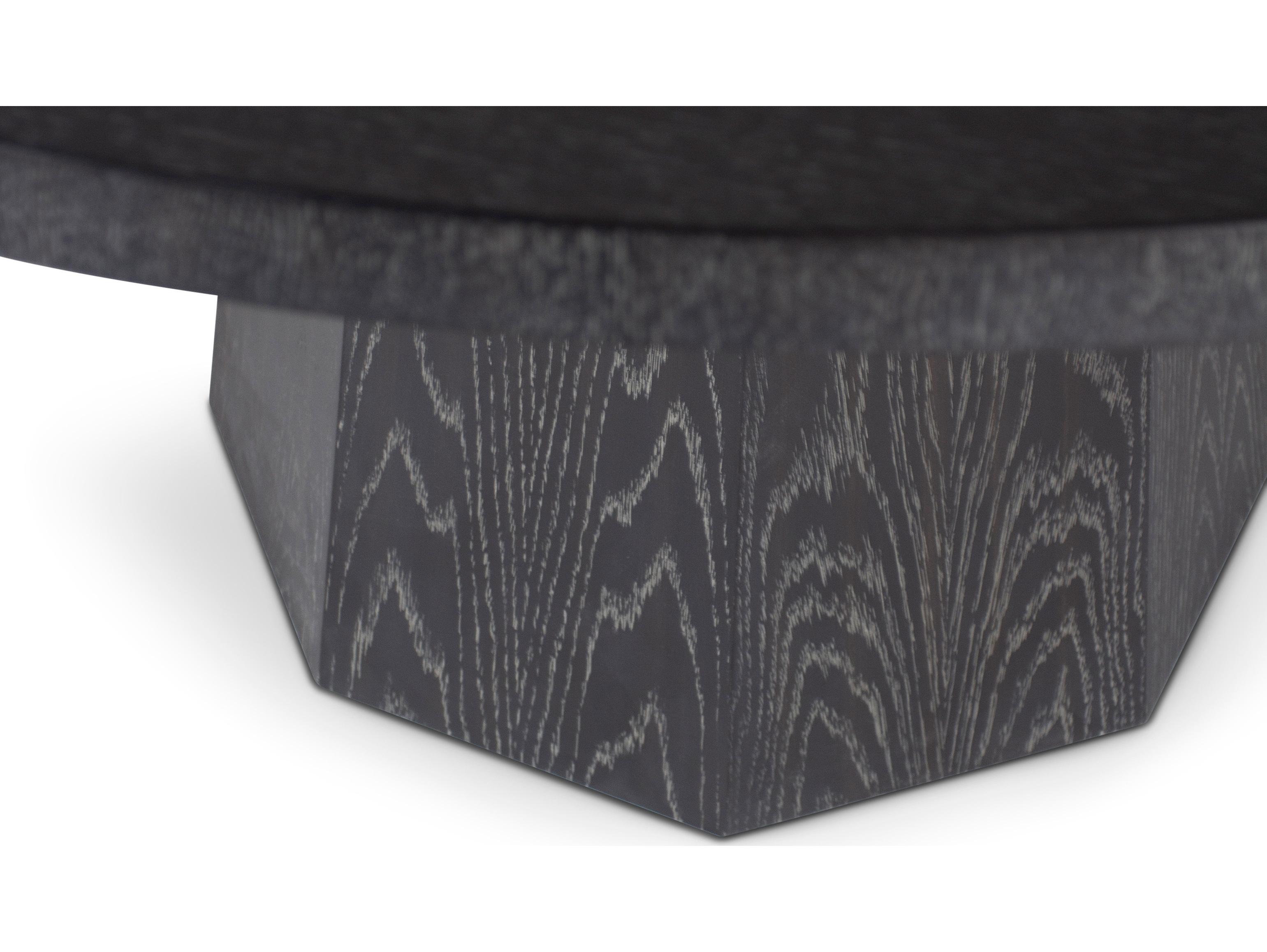 Urbia Ie Series Round Wood Charcoal Dining Table