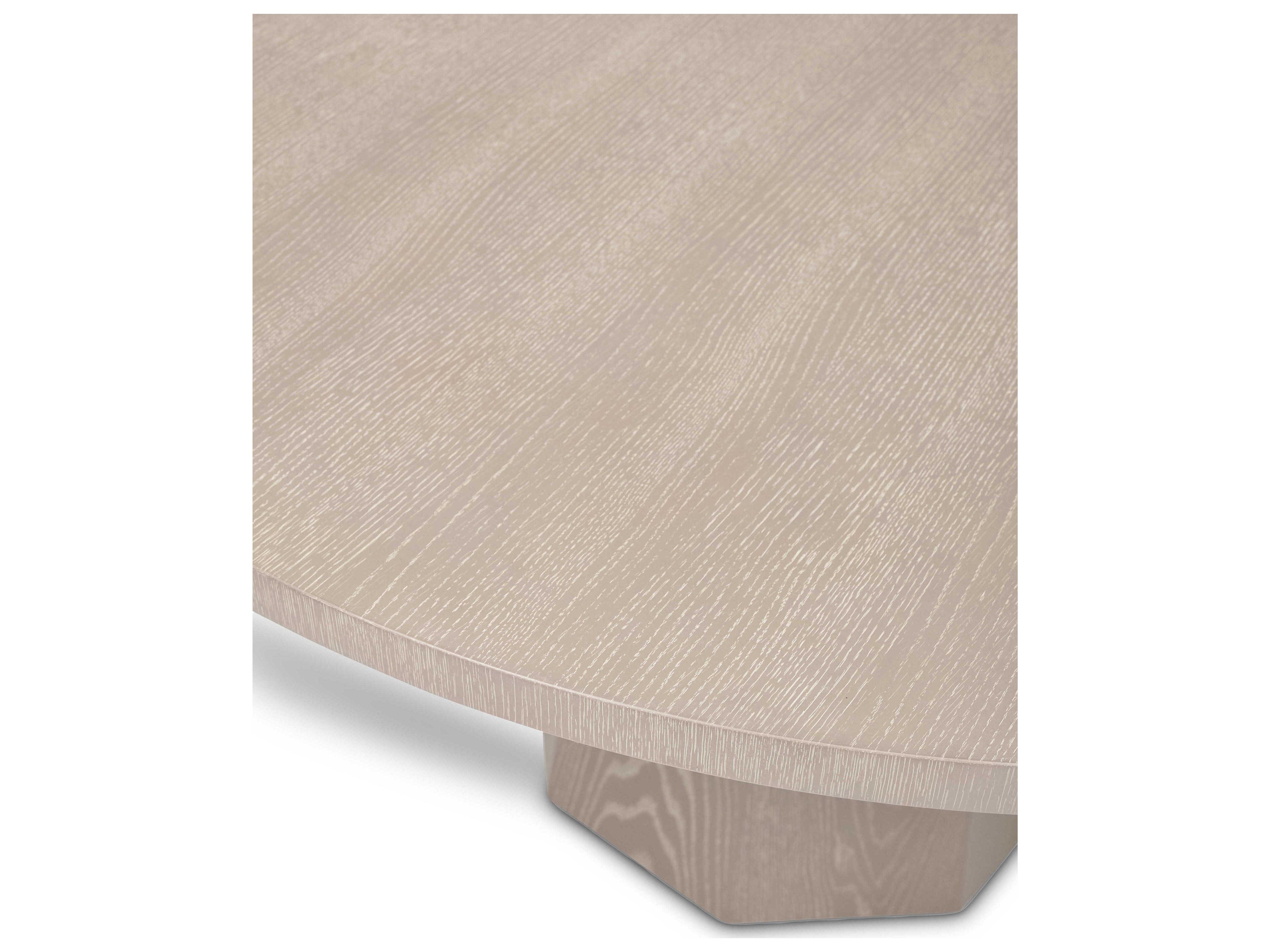 Urbia Ie Series Round Wood Taupe Grey Dining Table