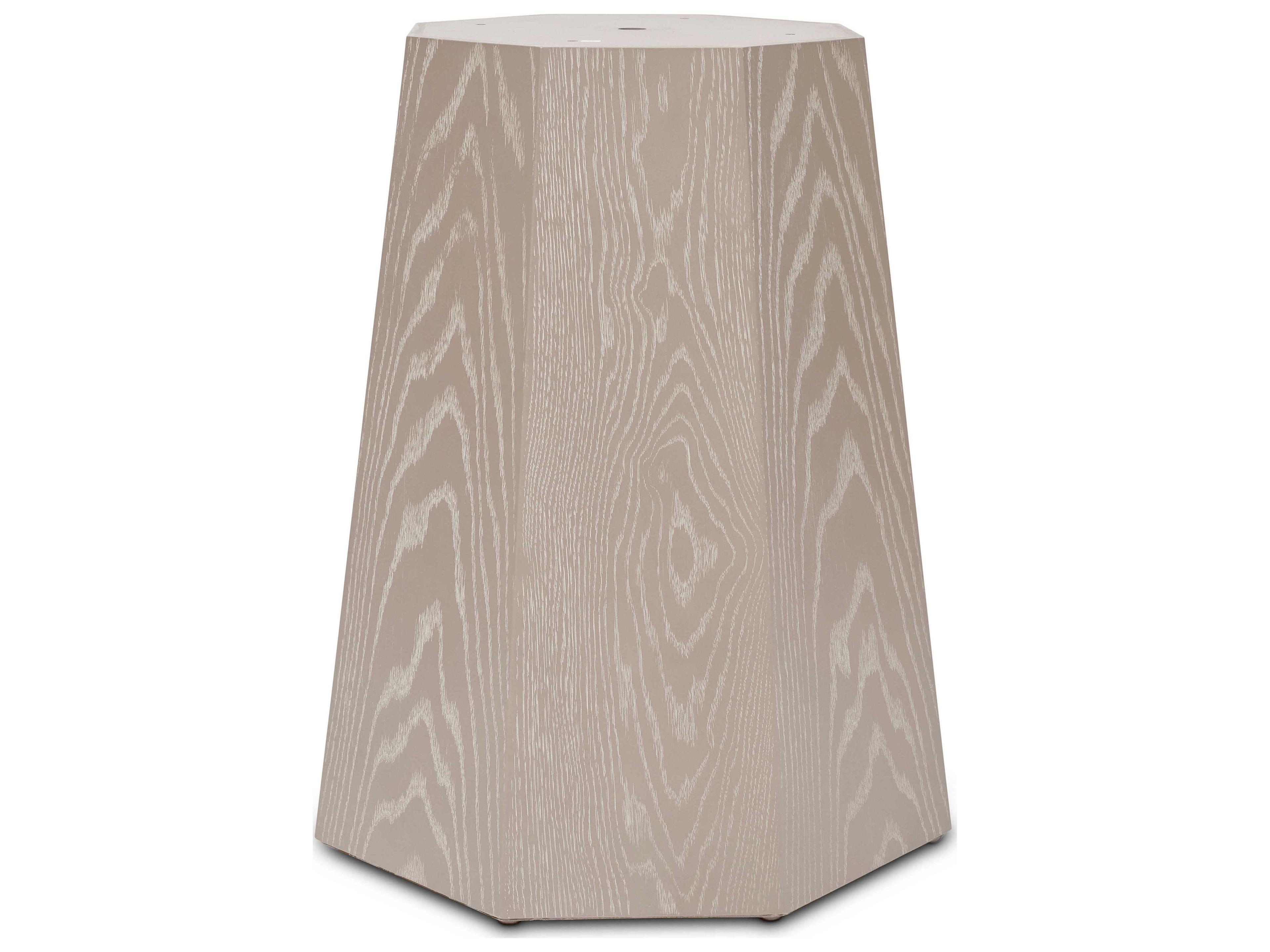 Urbia Ie Series Round Wood Taupe Grey Dining Table