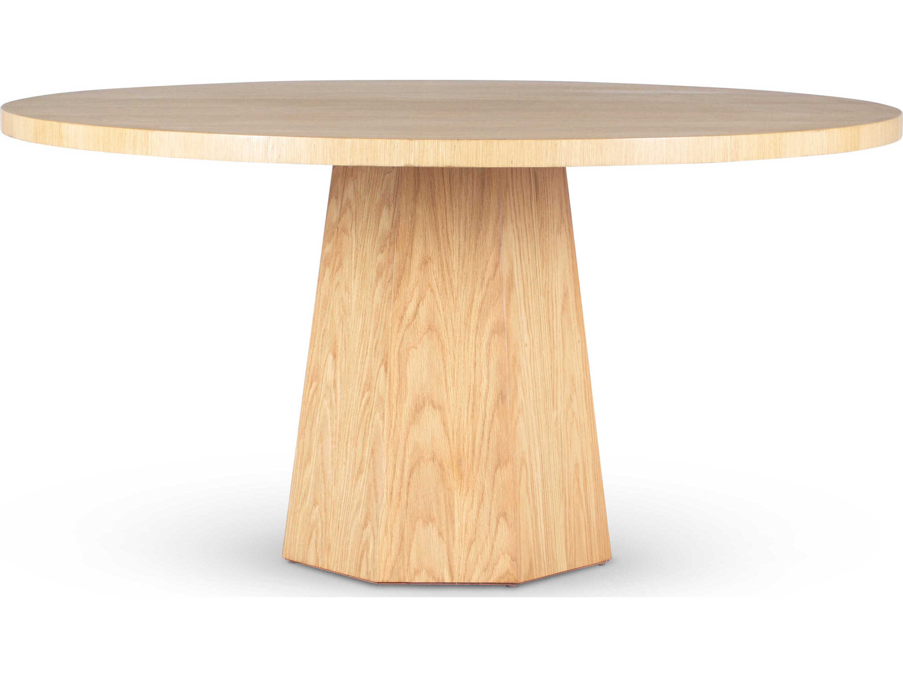 Urbia Ie Series Kaia Round Wood White Oak Dining Table