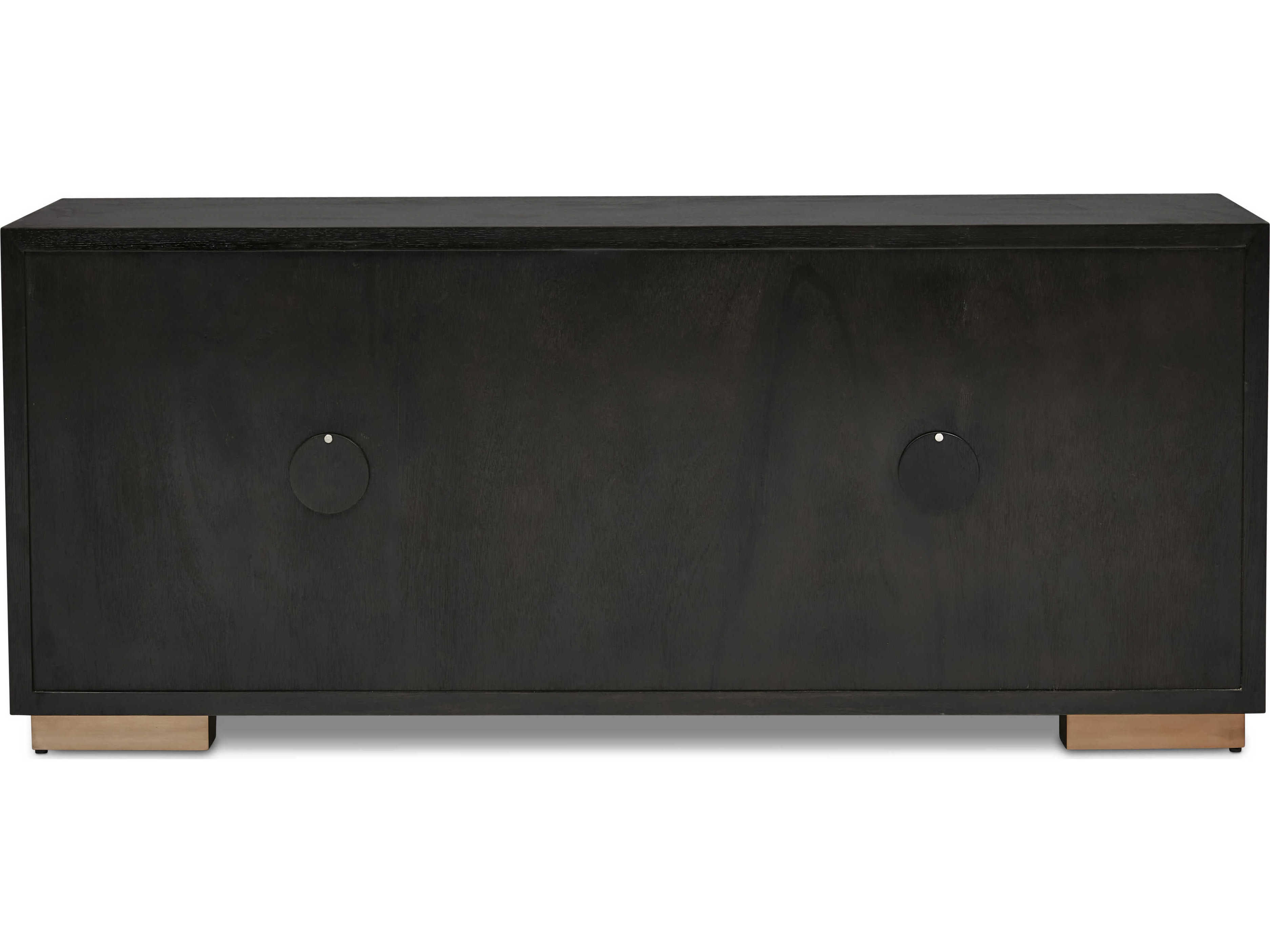 Urbia Ie Series 74" Oak Wood Charcoal Gold Sideboard