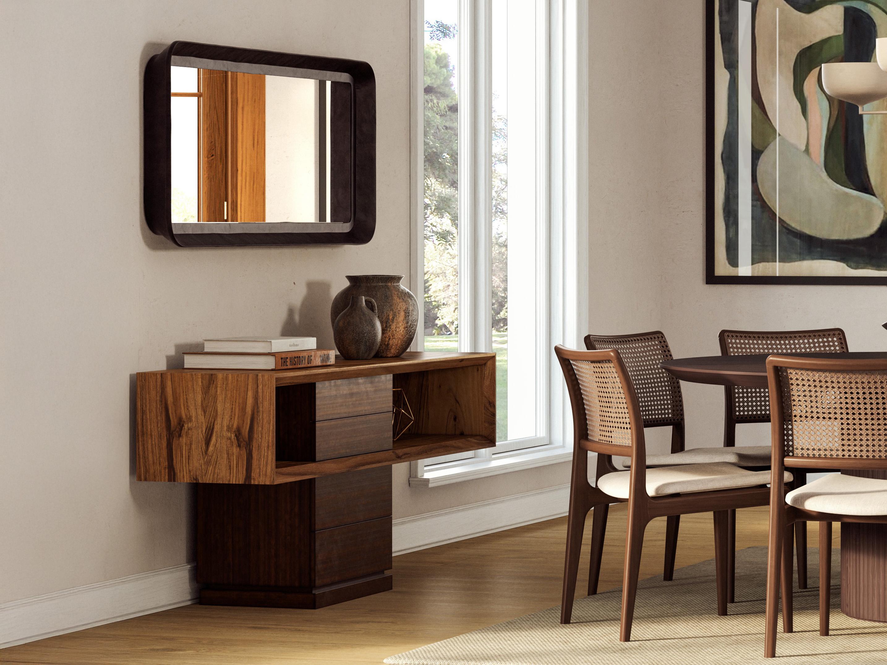 Urbia Ie Series Mensa Rectangular Wood Redgum Smoked Eucalyptus Console Table