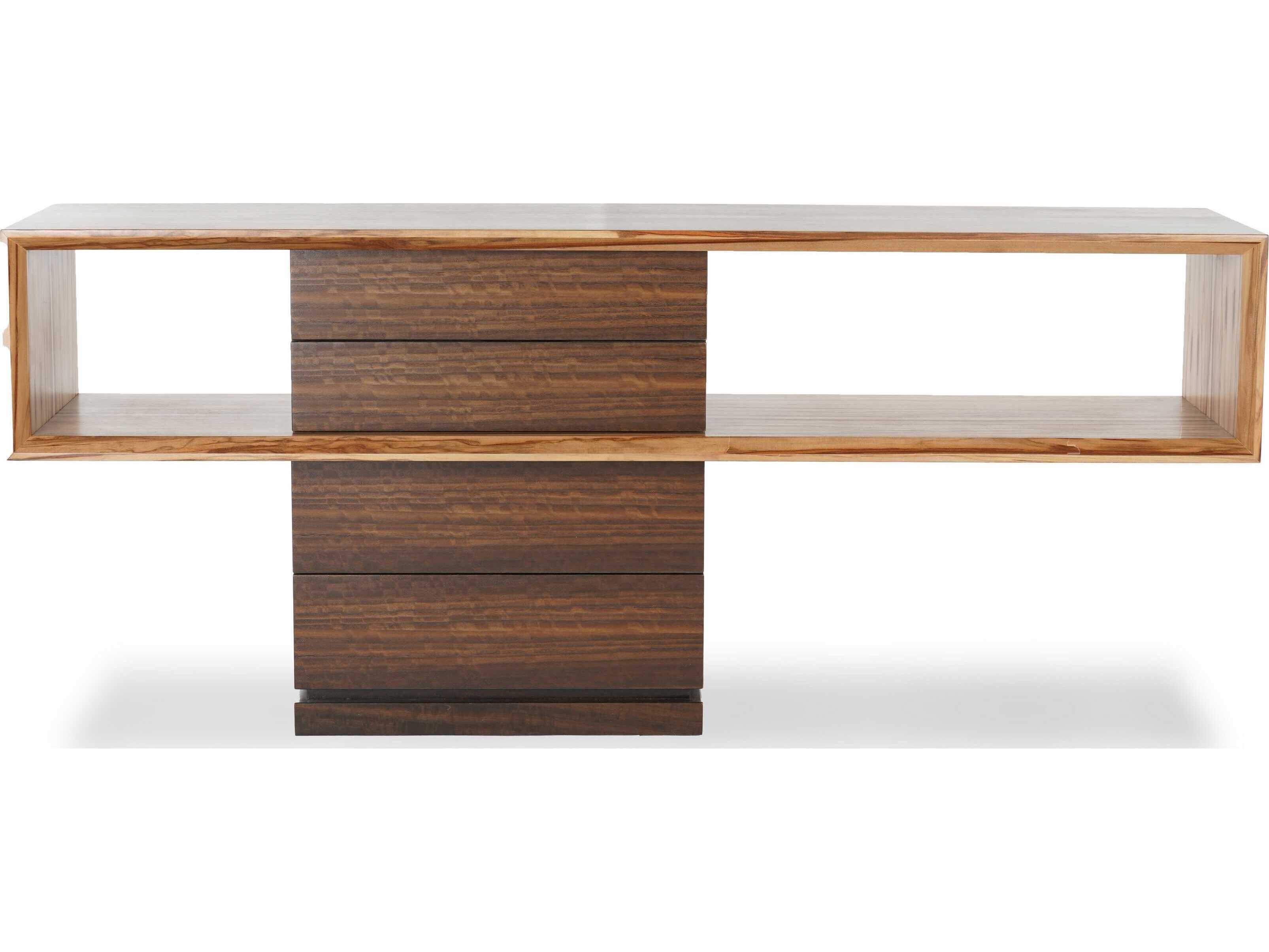Urbia Ie Series Mensa Rectangular Wood Redgum Smoked Eucalyptus Console Table