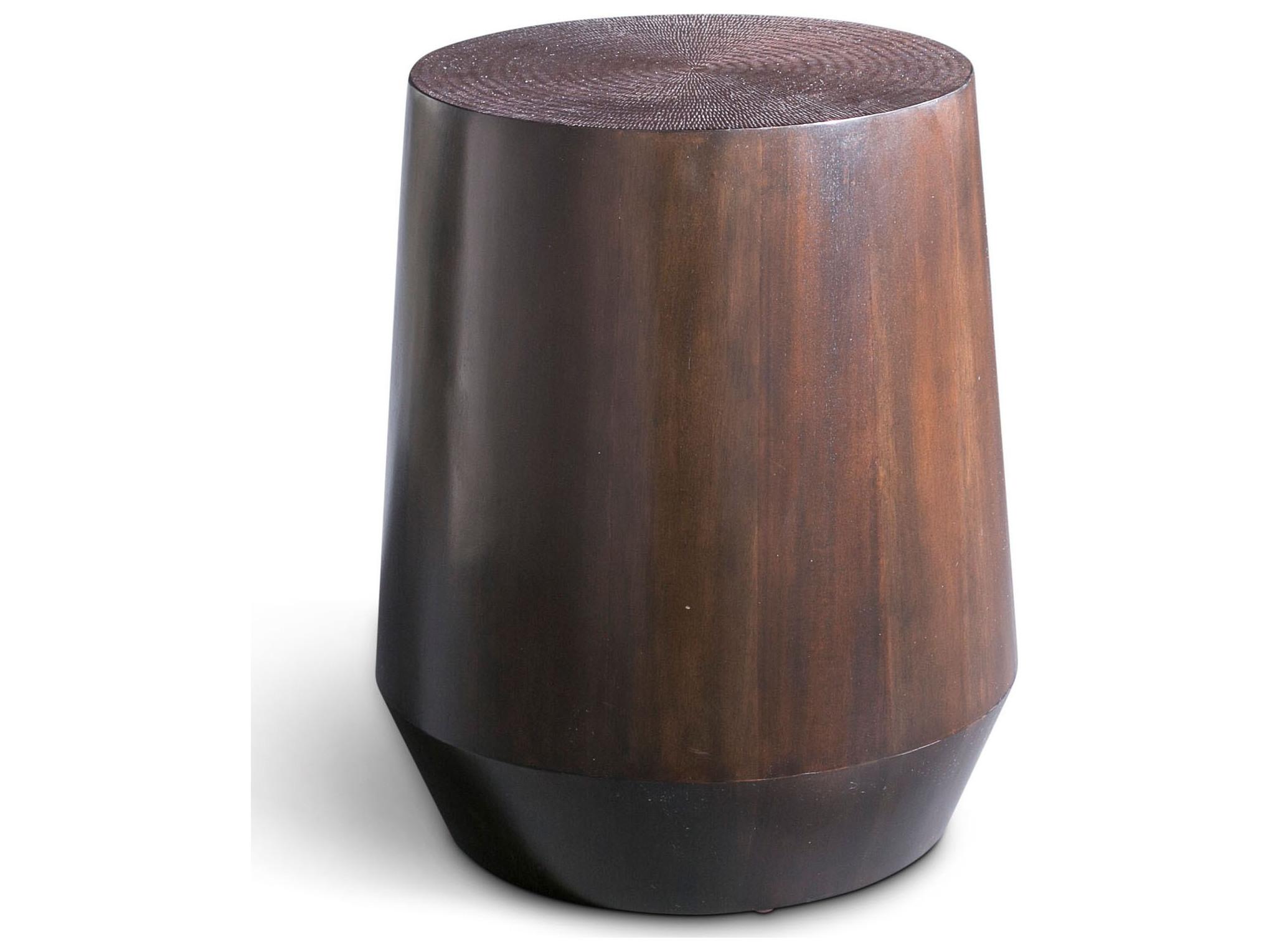 Urbia Ie Series Round Wood Espresso End Table