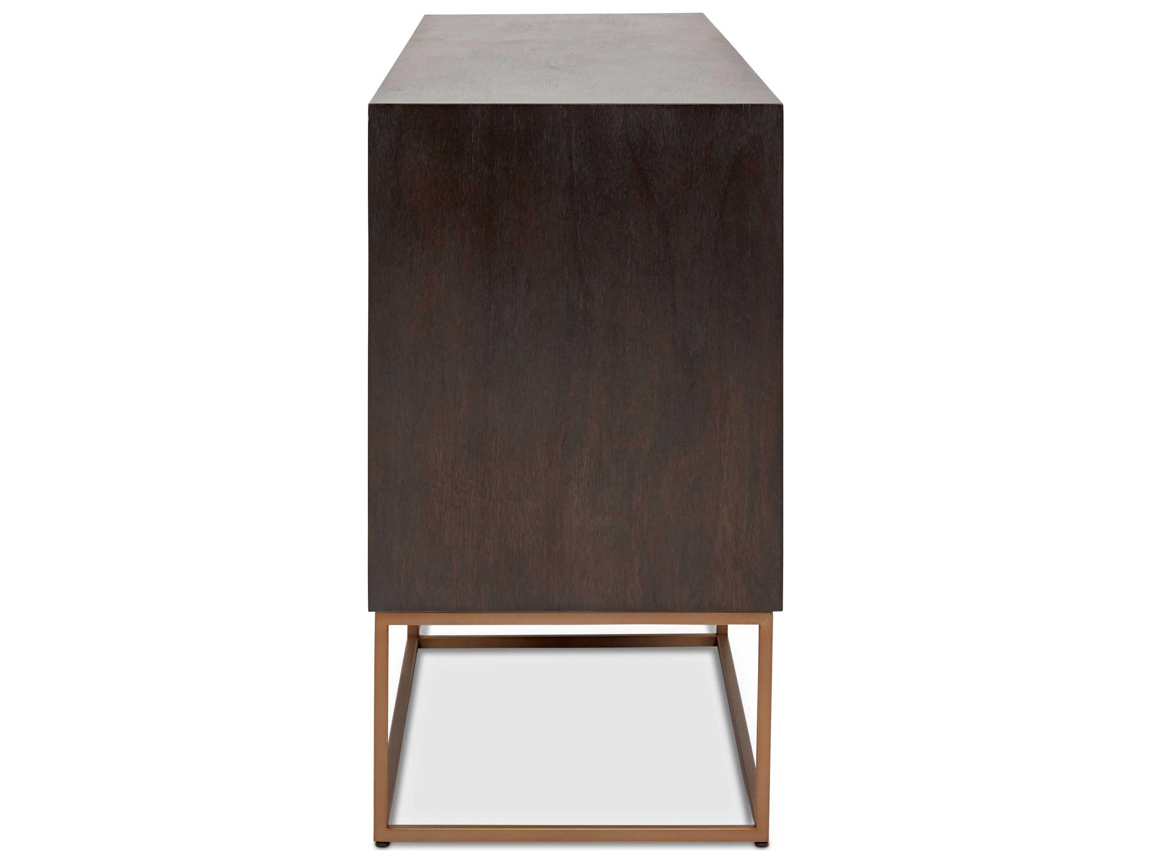 Urbia Ie Series 71" Oak Wood Burl Vintage Copper Sideboard