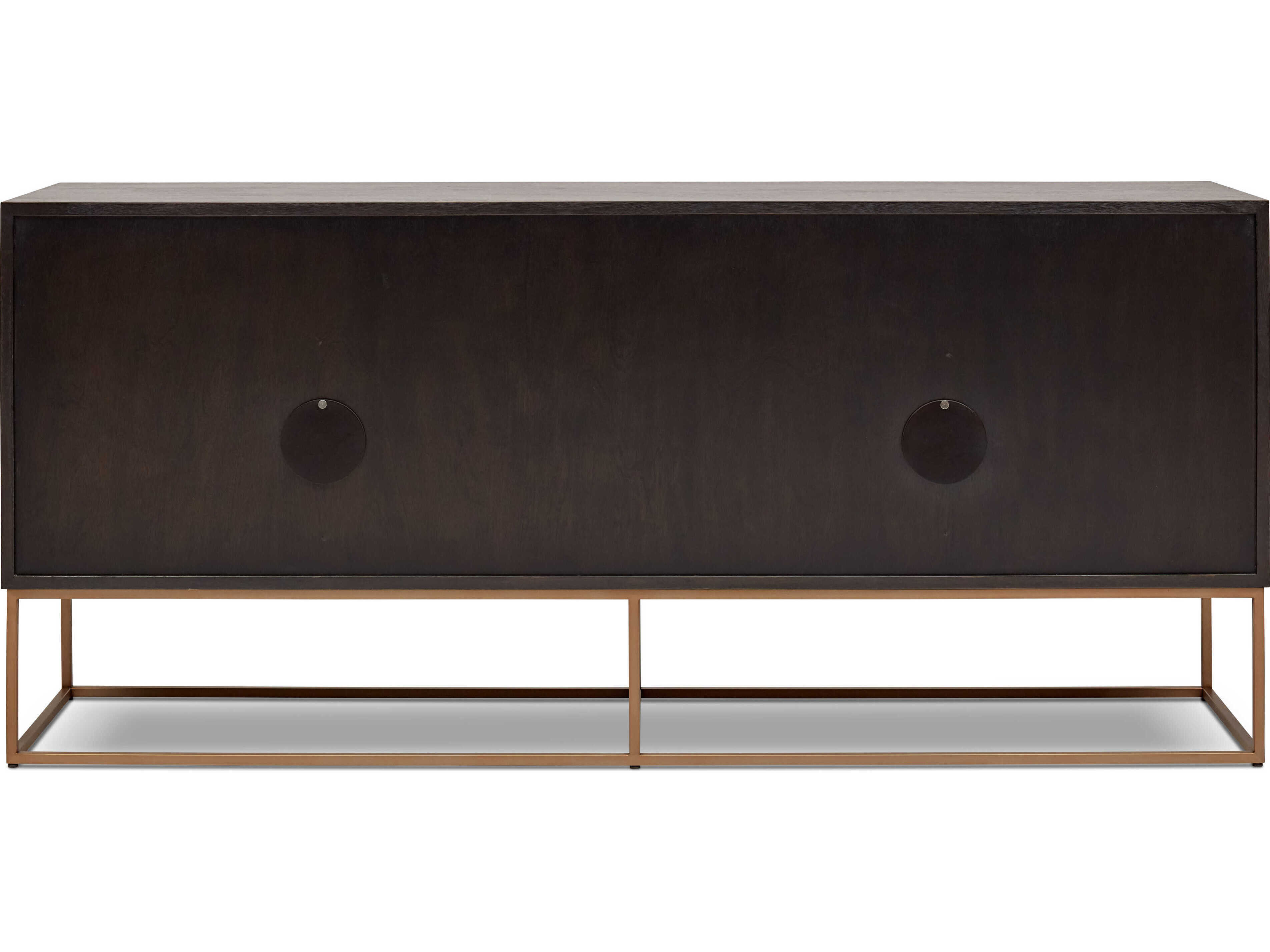 Urbia Ie Series 71" Oak Wood Burl Vintage Copper Sideboard