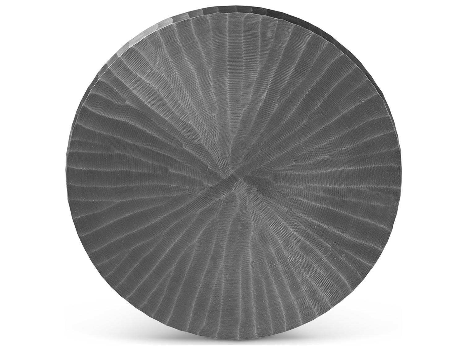 Urbia Elements Round Metal Graphite End Table