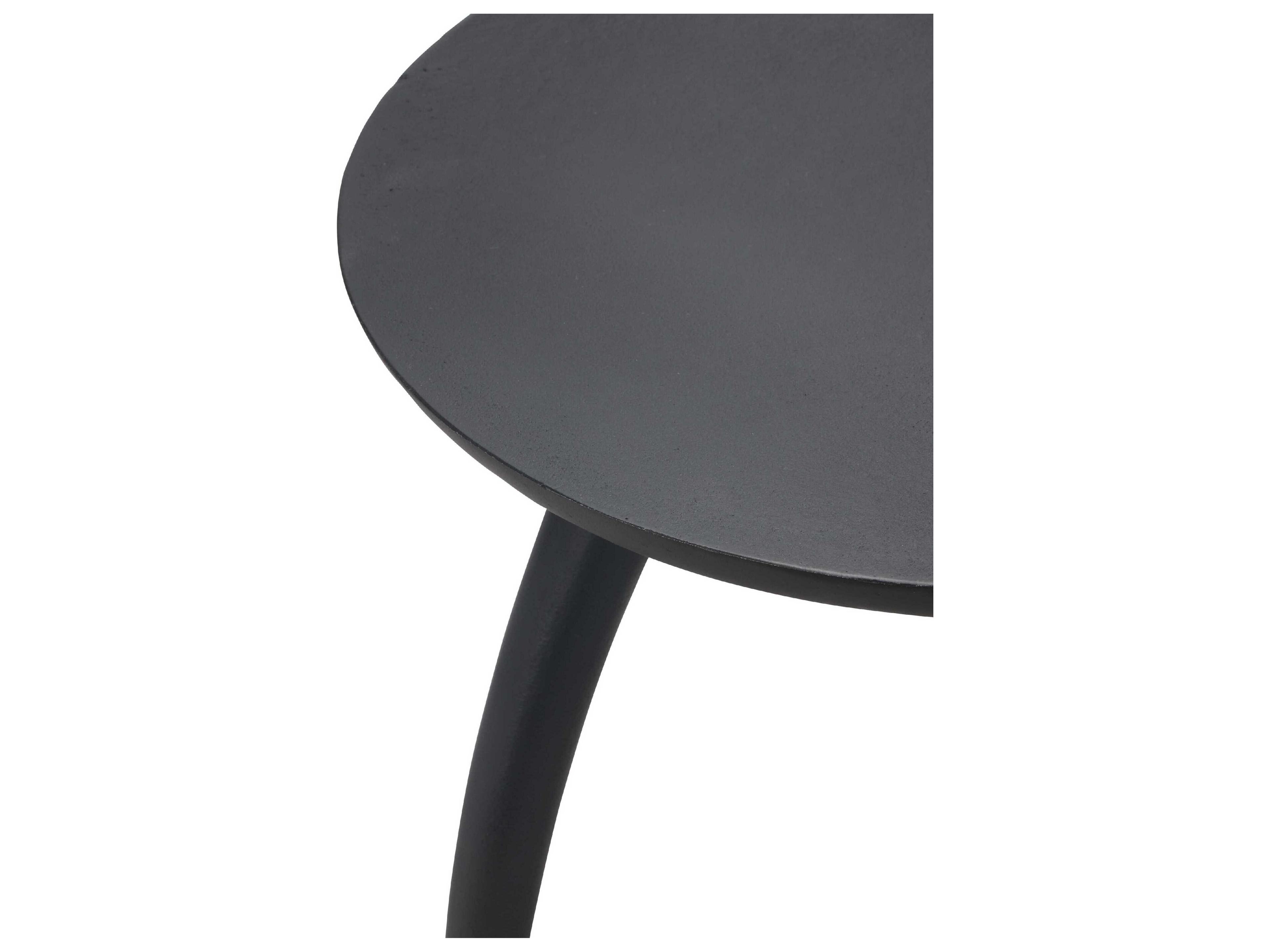 Urbia Elements Keel Round Metal Antique Zinc End Table