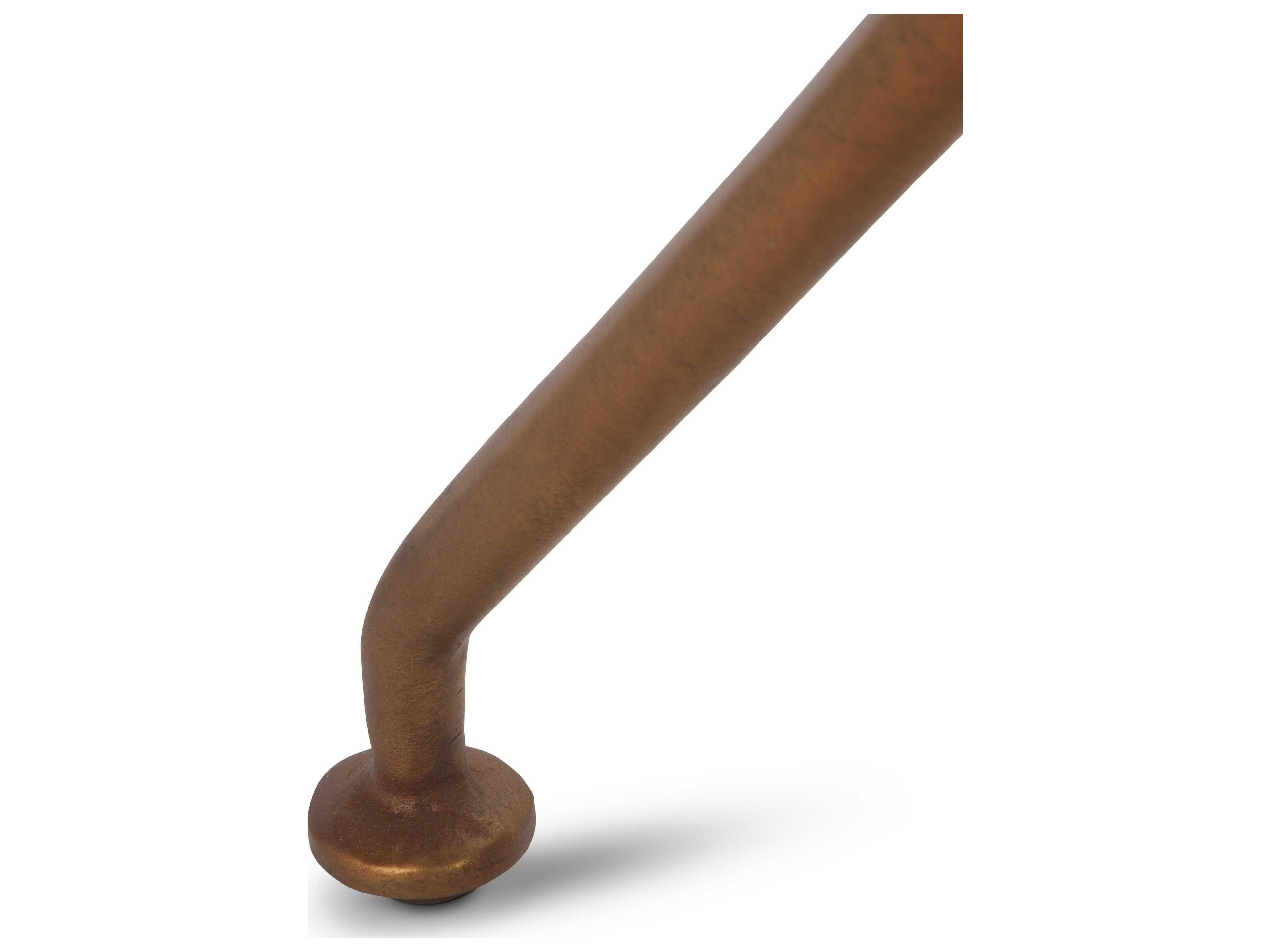 Urbia Elements Meret Round Metal Antique Brass End Table