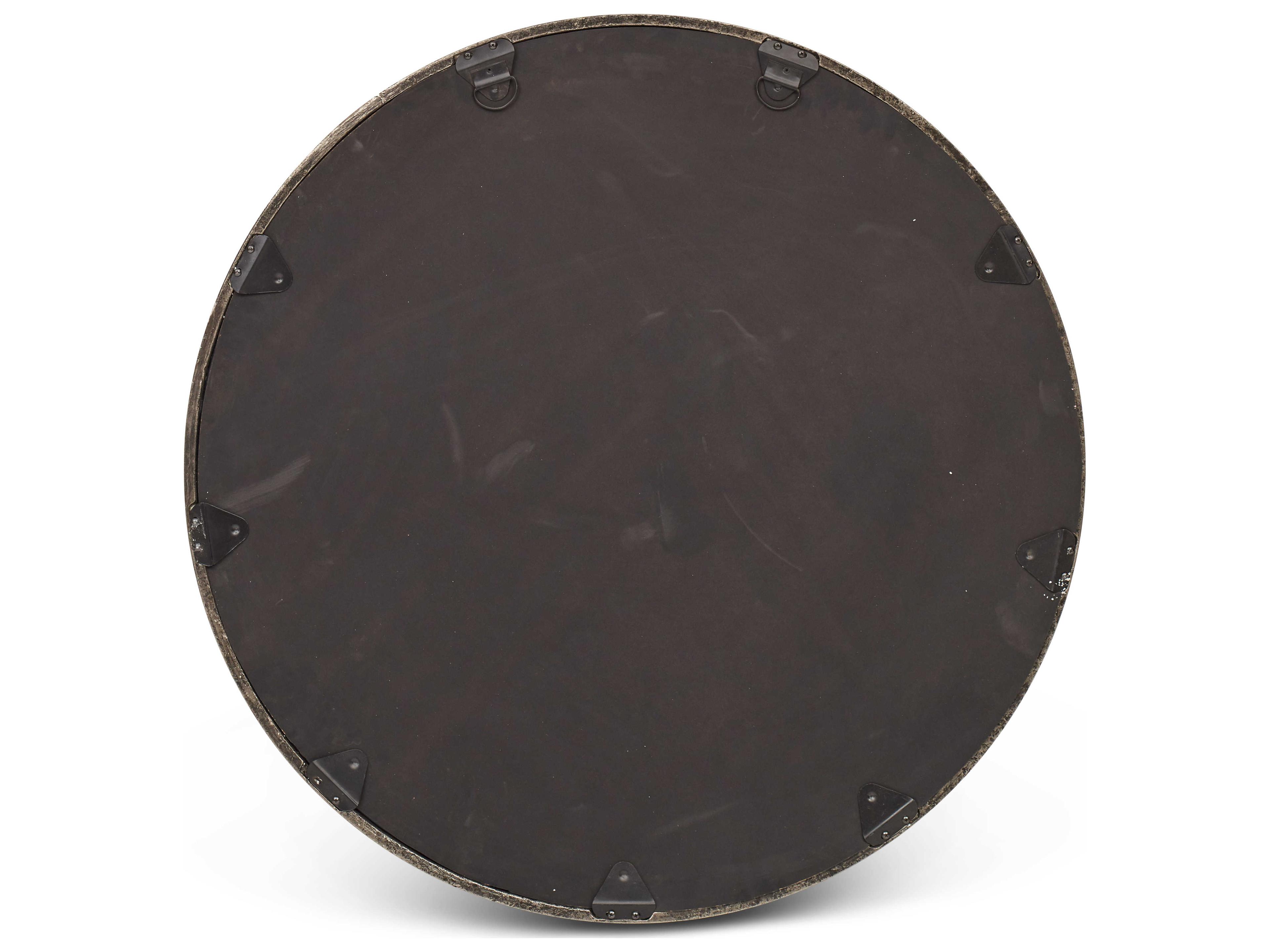 Urbia Samar Vintage Silver Round Wall Mirror