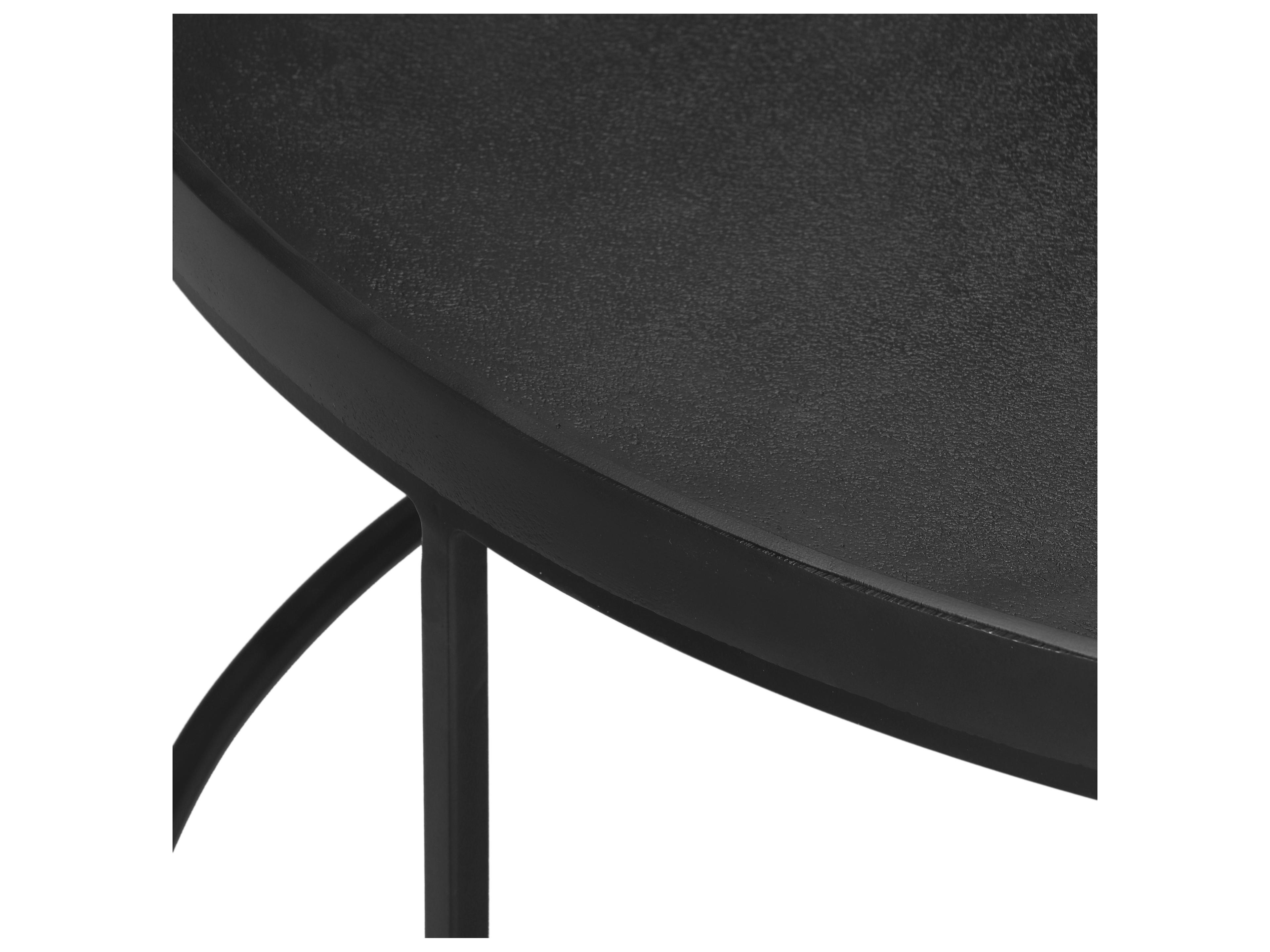 Urbia Elements Round Metal Antique Zinc Black Sana Coffee Table