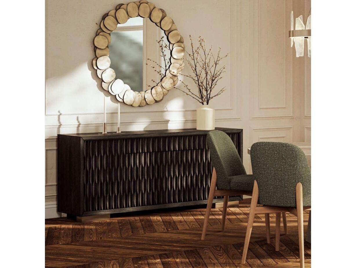 Urbia Elements Suri Round Antique Brass Wall Mirror