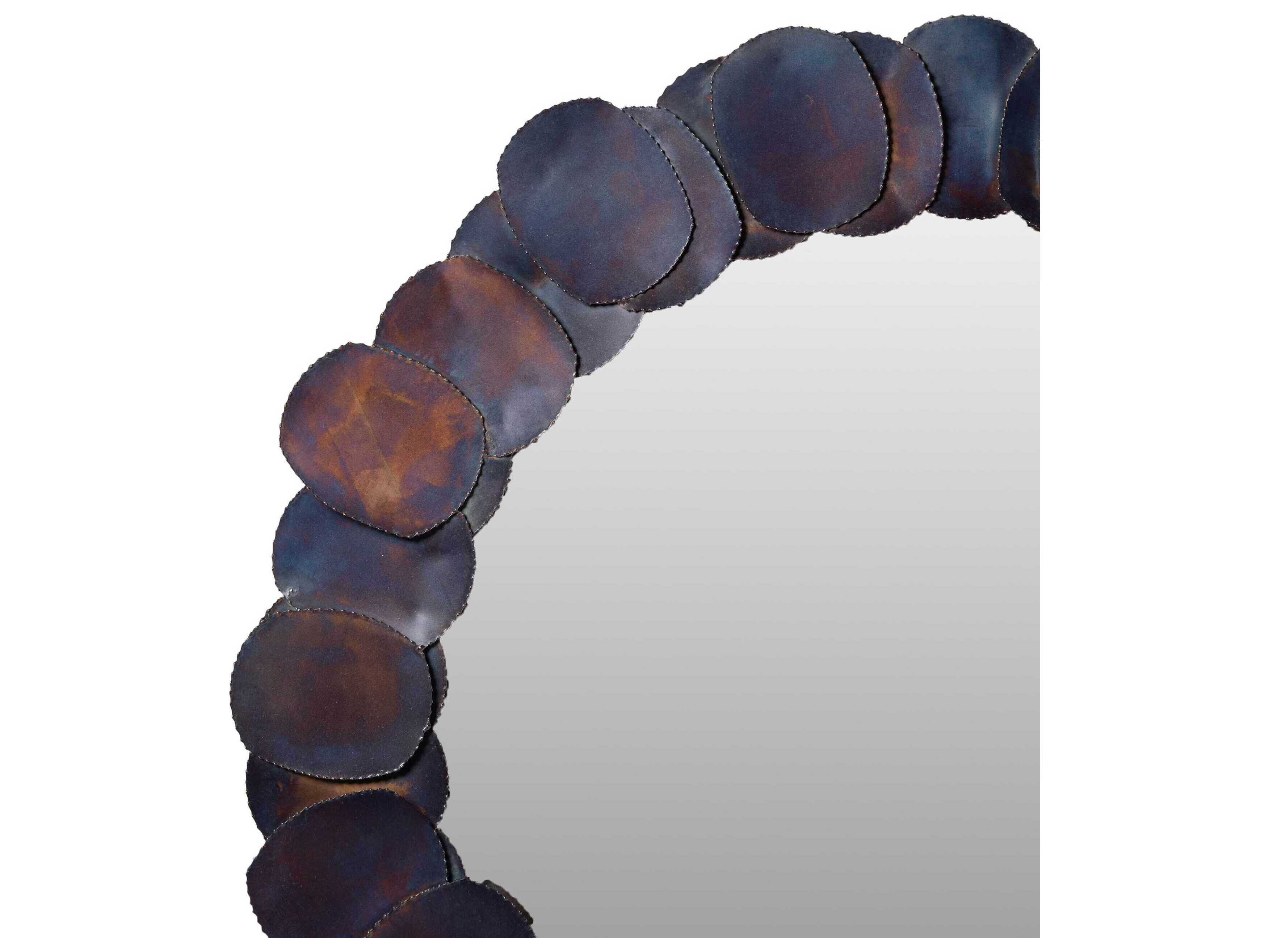 Urbia Elements Suri Round Cobalt Wall Mirror