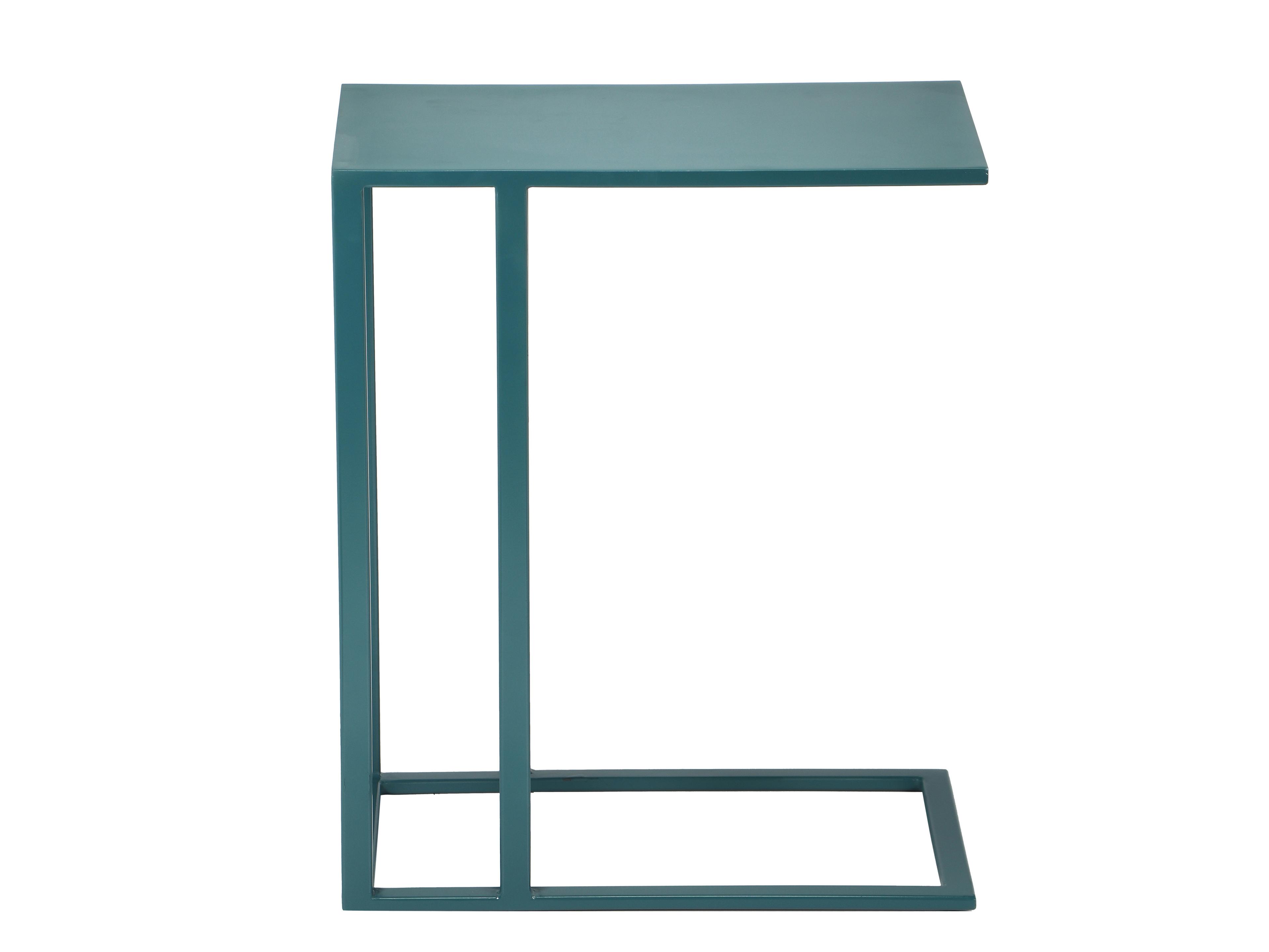 Urbia Elements Rectangular Metal Teal Tanu End Table
