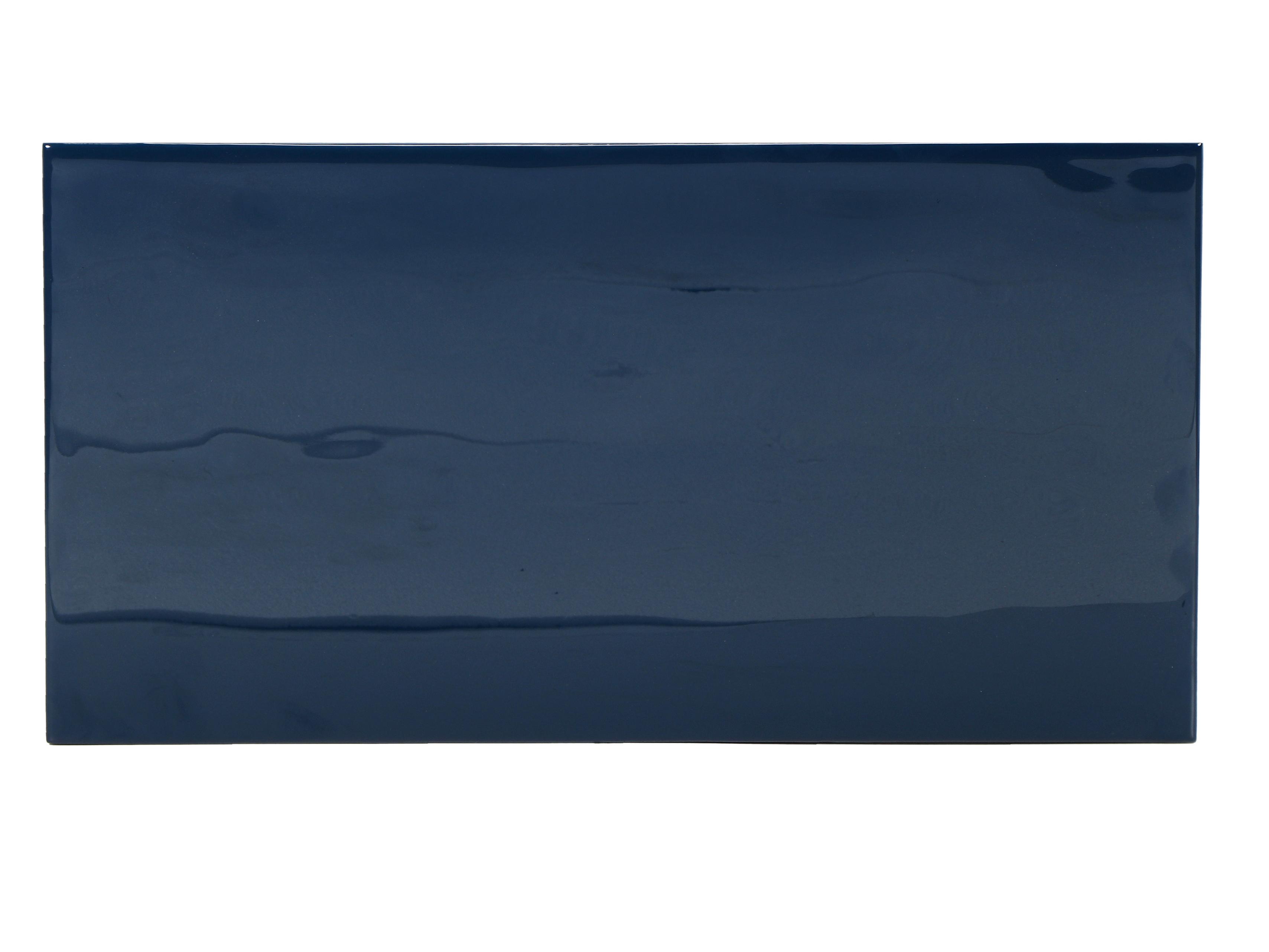 Urbia Elements Rectangular Metal Navy Tanu End Table