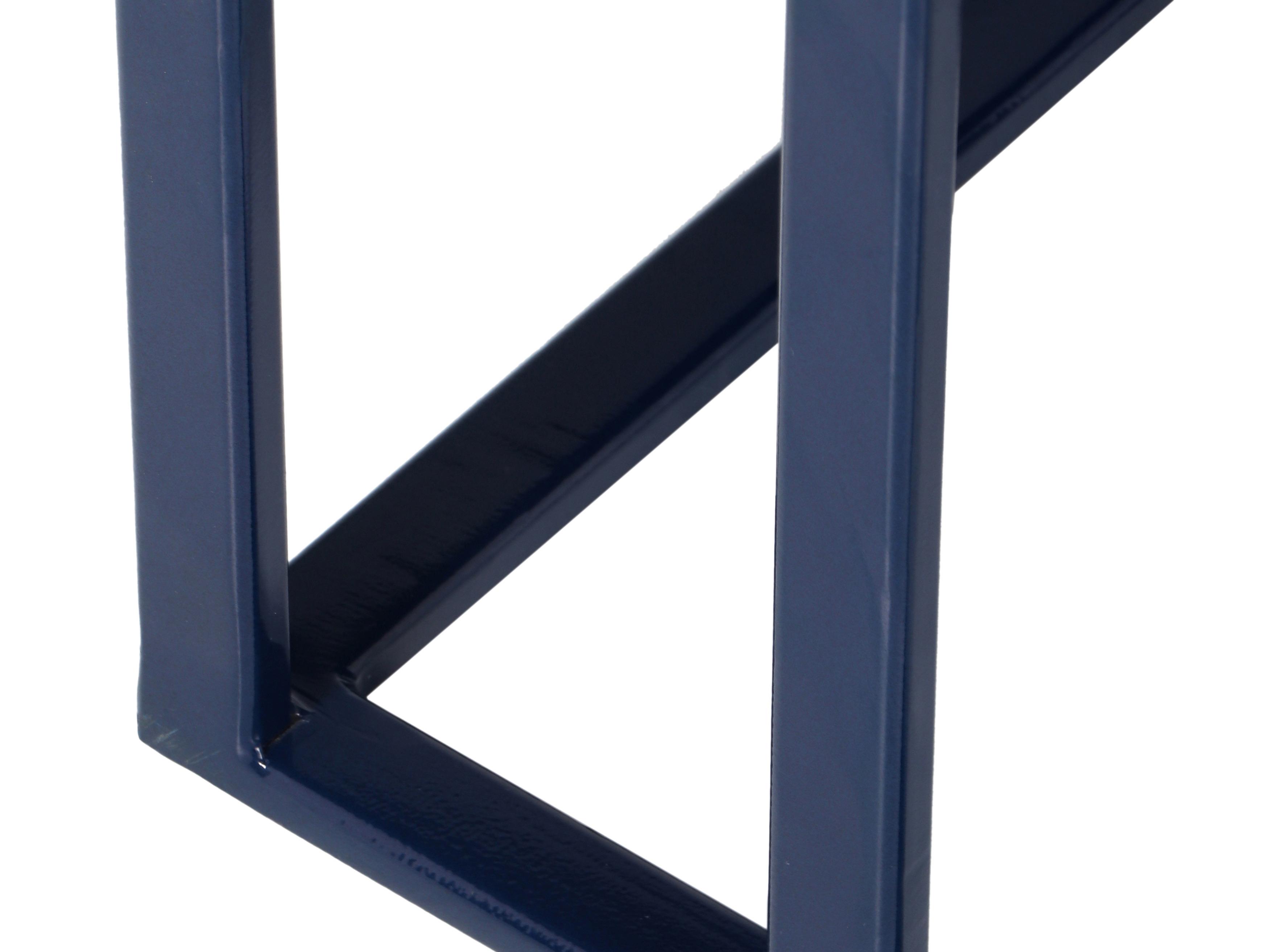 Urbia Elements Rectangular Metal Navy Tanu End Table