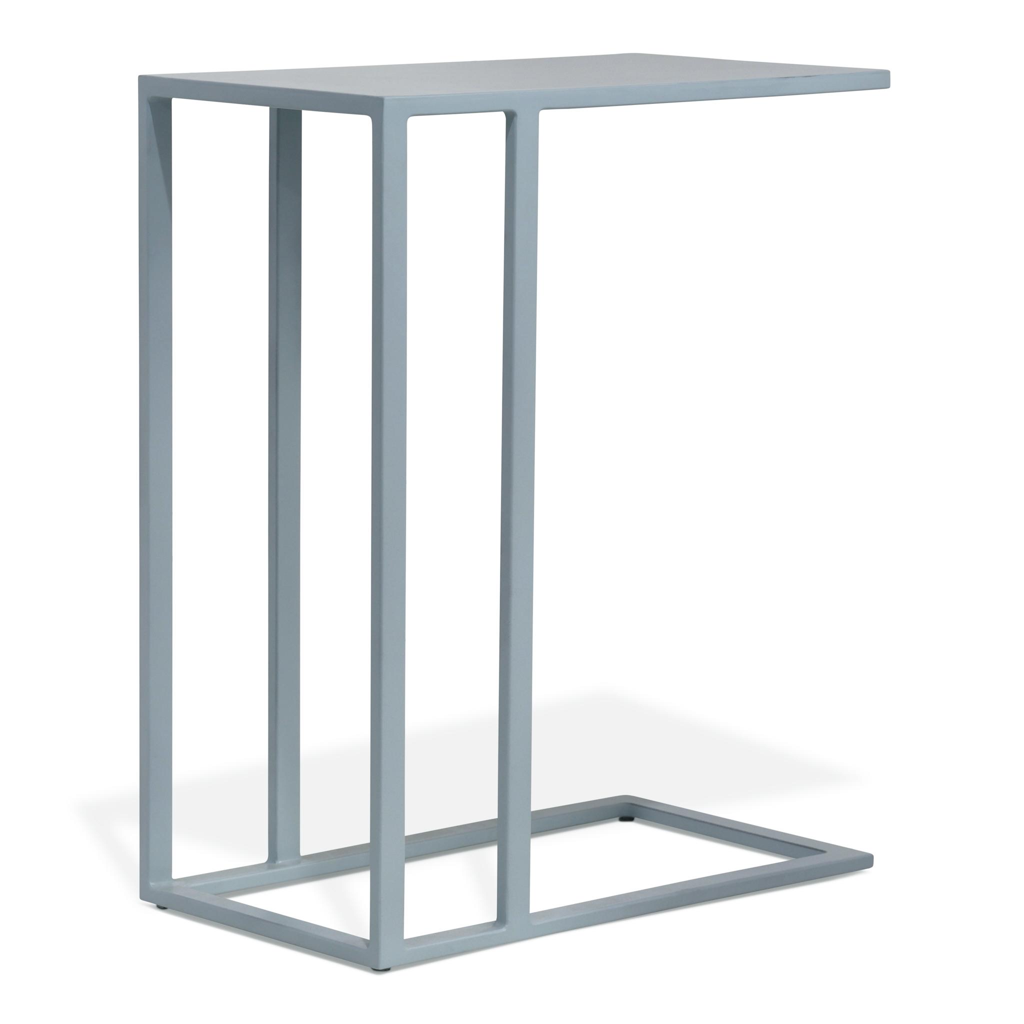 Urbia Elements Square Metal Pearl Blue End Table