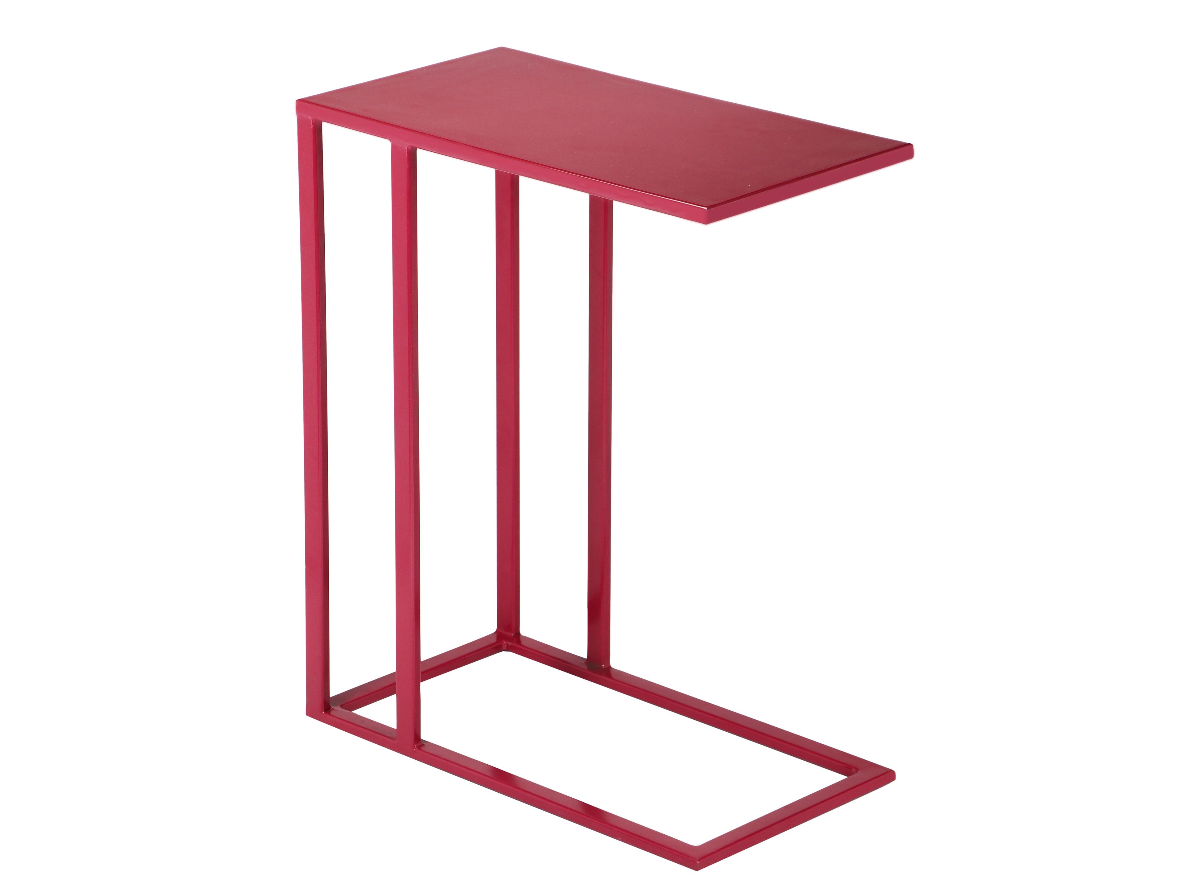 Urbia Elements Rectangular Metal Plum Tanu End Table