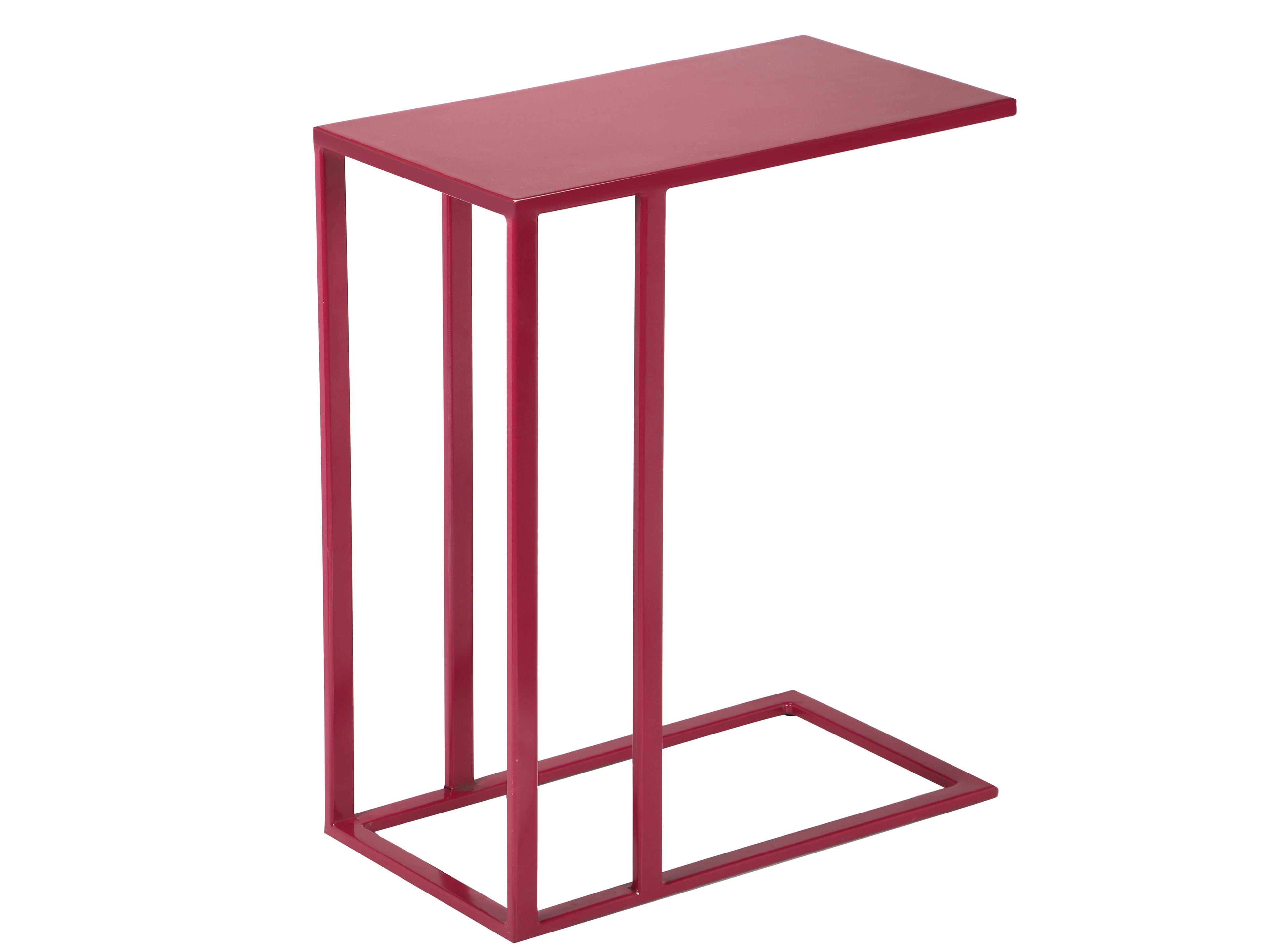 Urbia Elements Rectangular Metal Plum Tanu End Table