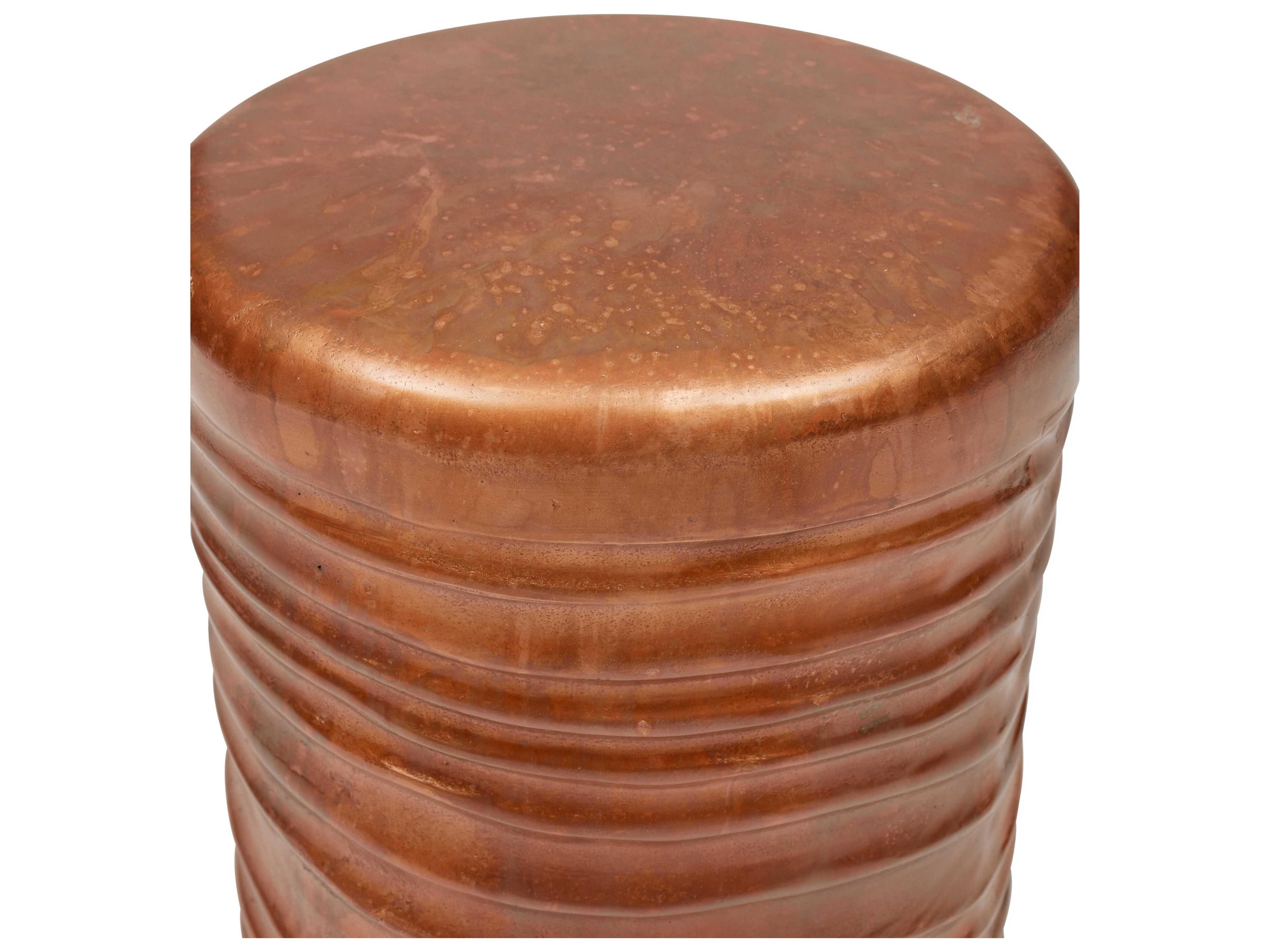 Urbia Elements Vintage Copper Orange Accent Stool