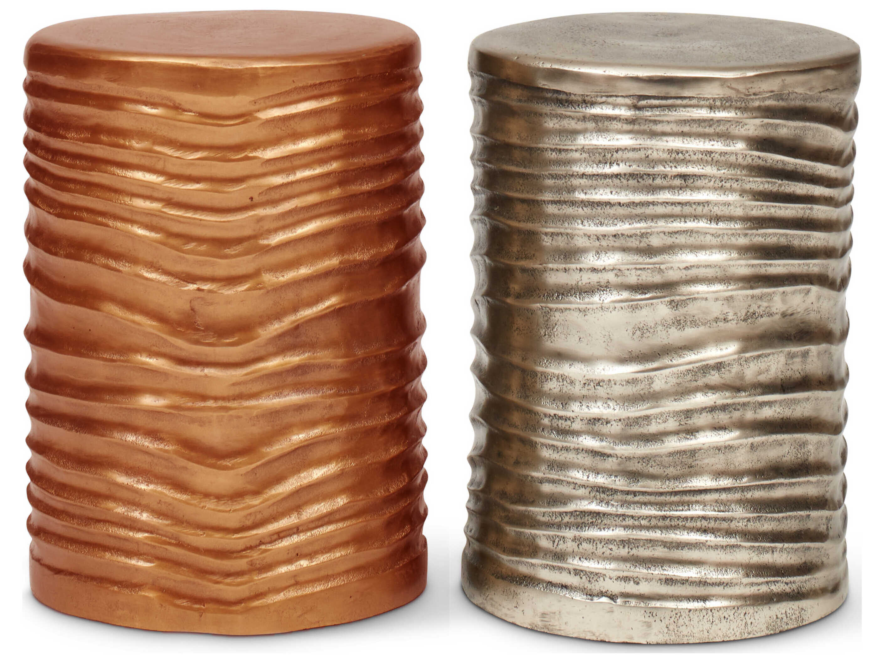 Urbia Elements Vintage Copper Orange Accent Stool