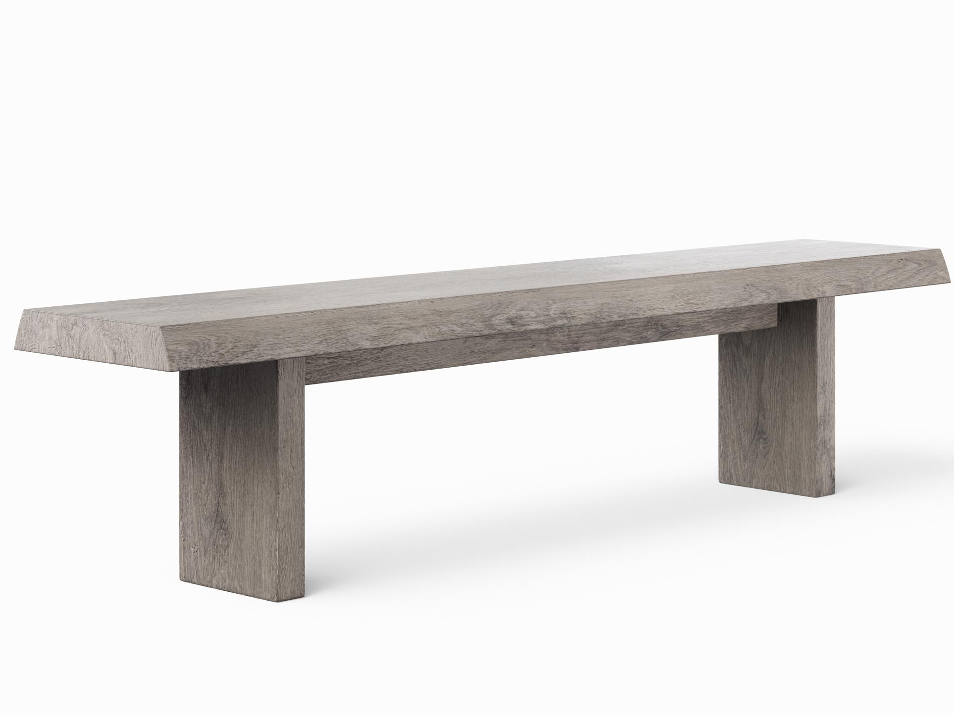 Urbia Brooks Sandblasted Grey Accent Bench
