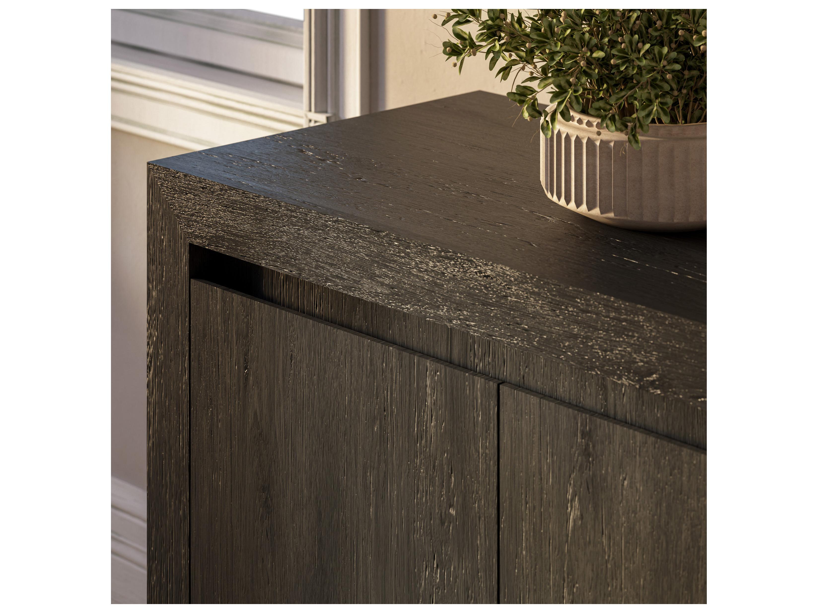 Urbia Brooks 68" Acacia Wood Ebonized Sideboard